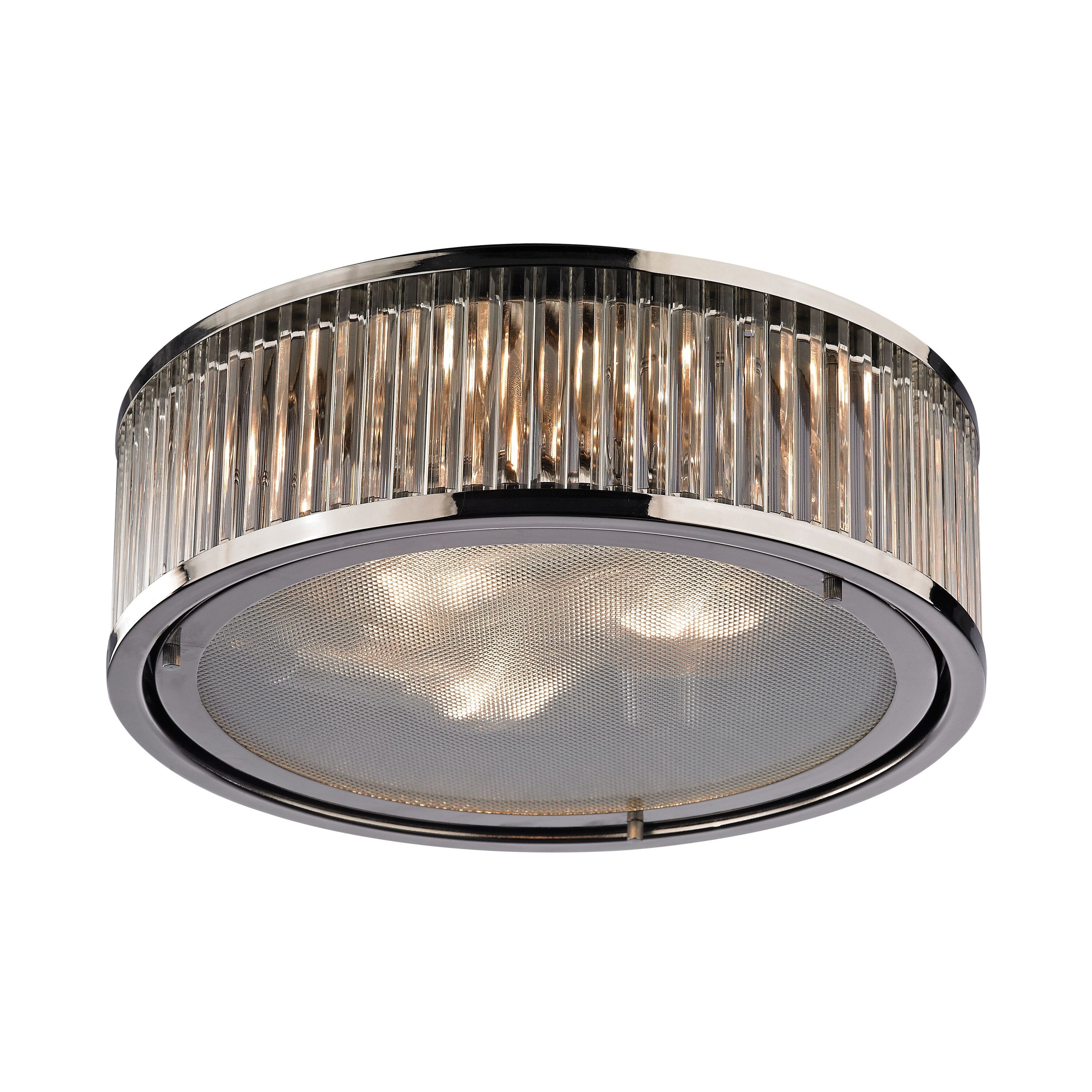Westmore by ELK Lighting LW-2023260600304 Logan 3 -Light 16-in Multiple finishes Nickel Flush Mount Light