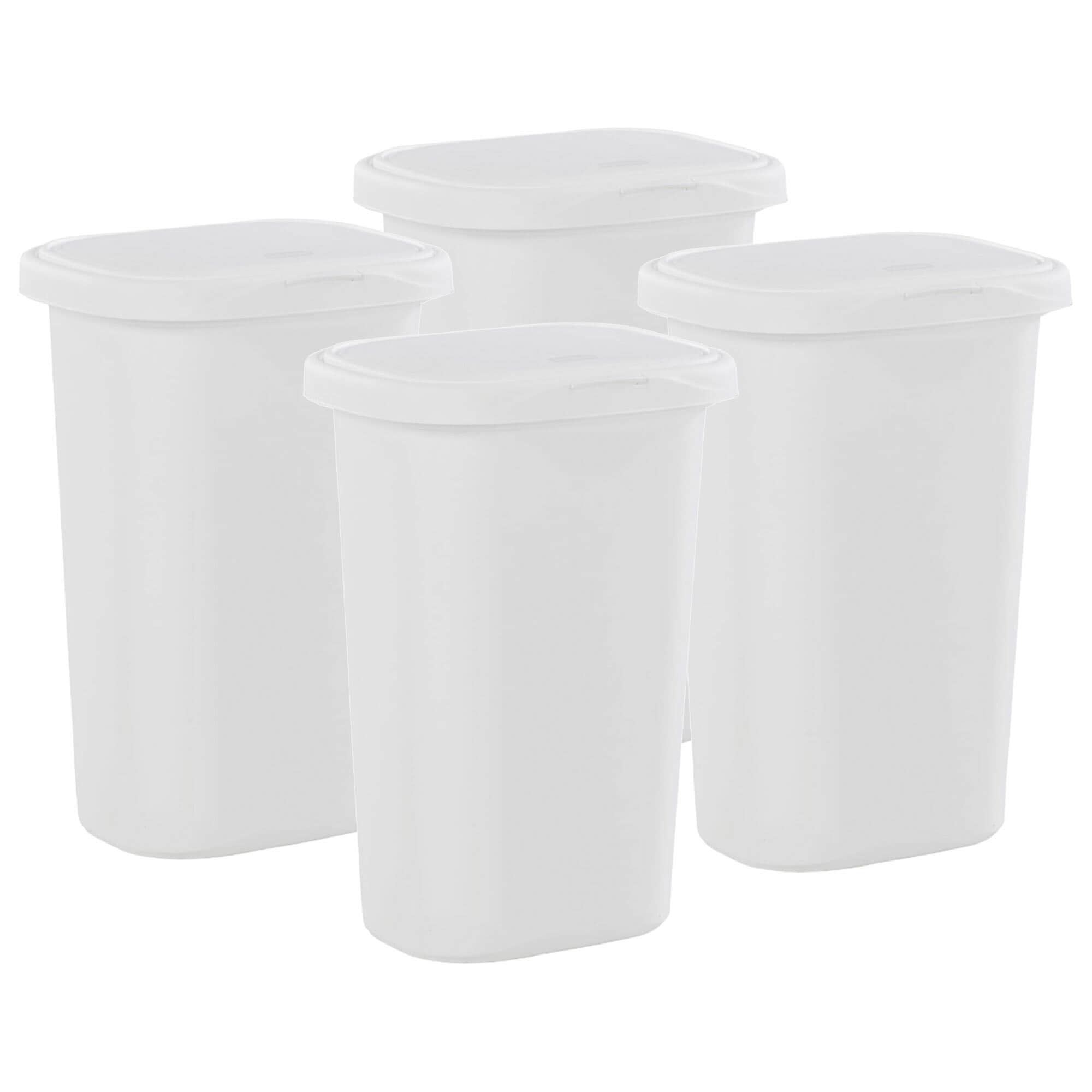 Rubbermaid® Soft Molded Plastic Small Wastebasket, 13-5/8 Gallon Capacity,  Black