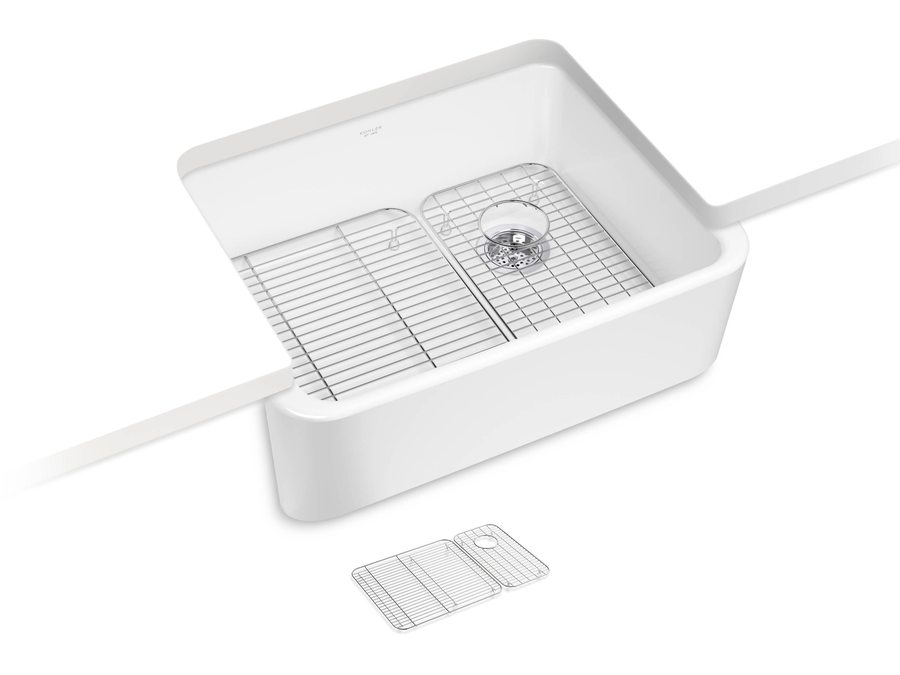 KOHLER Ironridge 13.62-in x 18.12-in Center Drain Stainless steel Sink grid