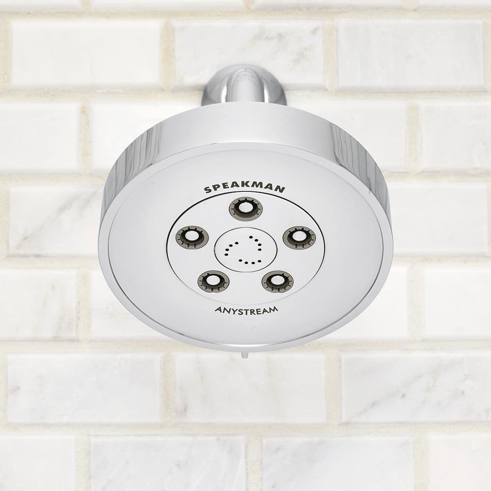 Neo Polished Chrome Multi Function Wall Mounted Shower Head