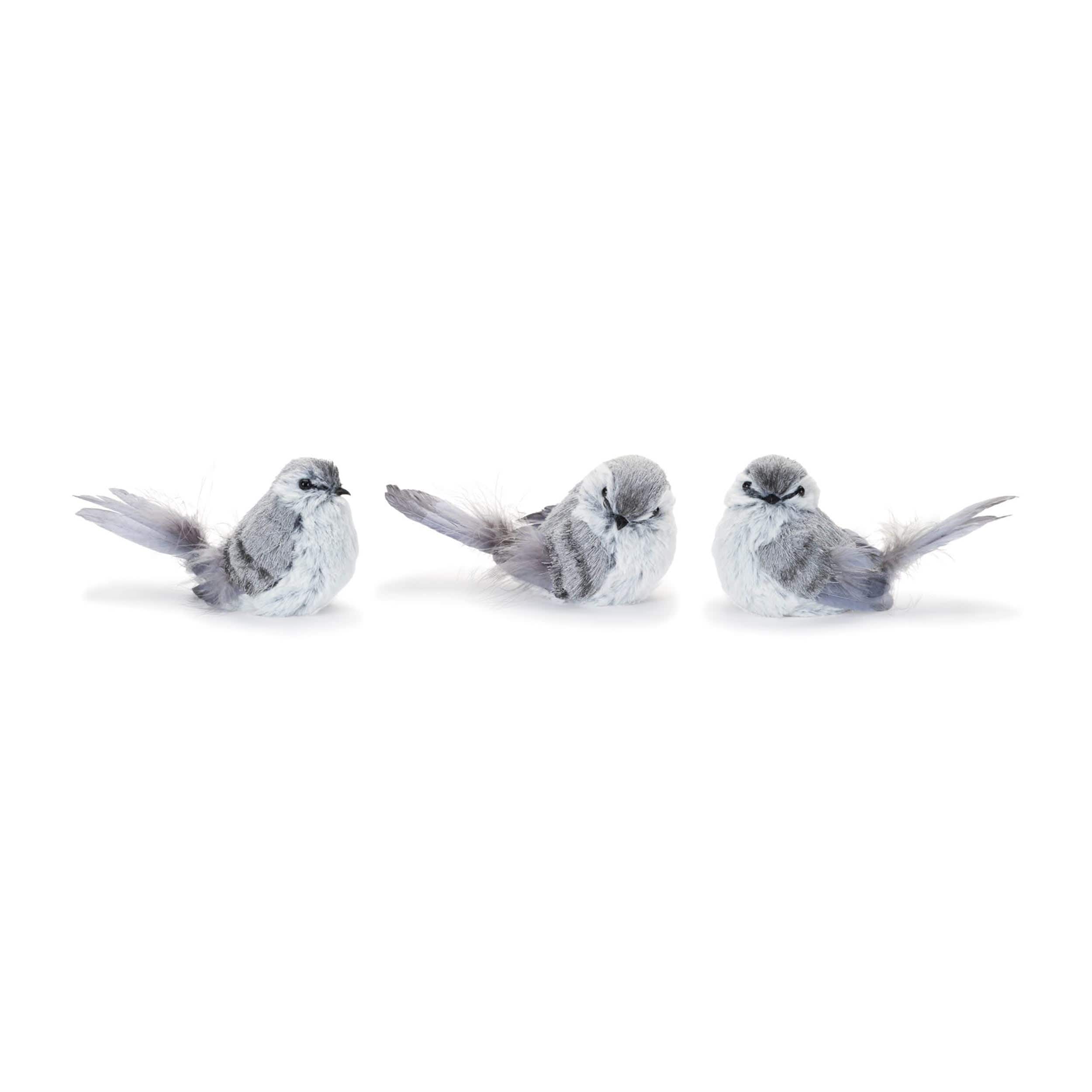 Melrose International Feathered Bird Shelf Sitter (Set of 12)