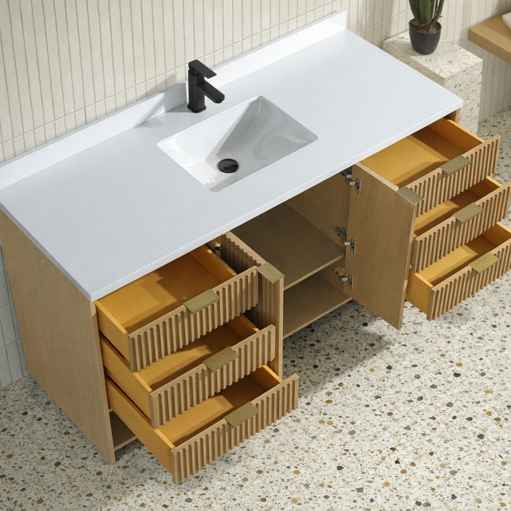 Ari Kitchen & Bath AKB-DIEGO-60-FREESTA Bath-Vanity-Combo - View #3