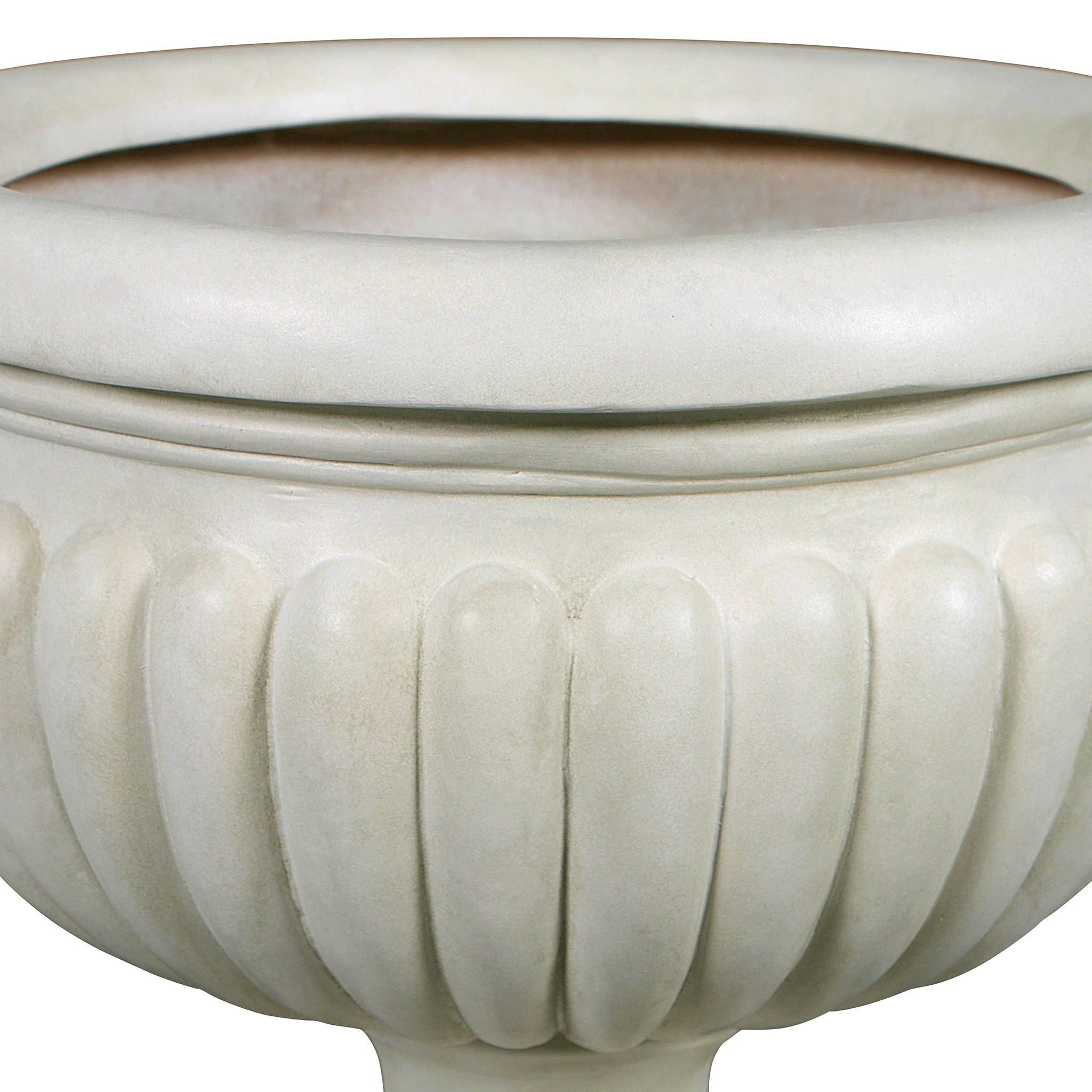 Design Toscano 2-Pack Urn 17.5-in W x 19-in H Off-white Fiberglass ...