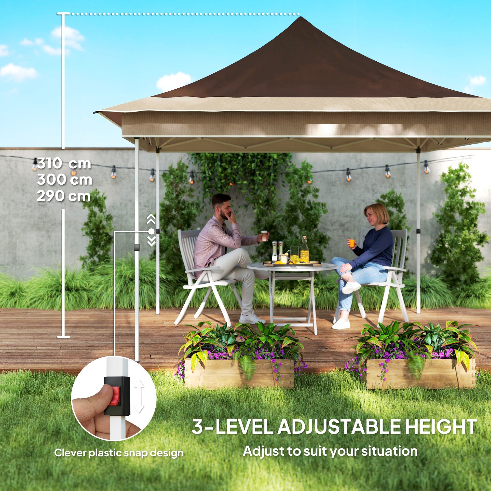 Outsunny 84C-661V00BN Wood-Resin-Gazebos - View #5