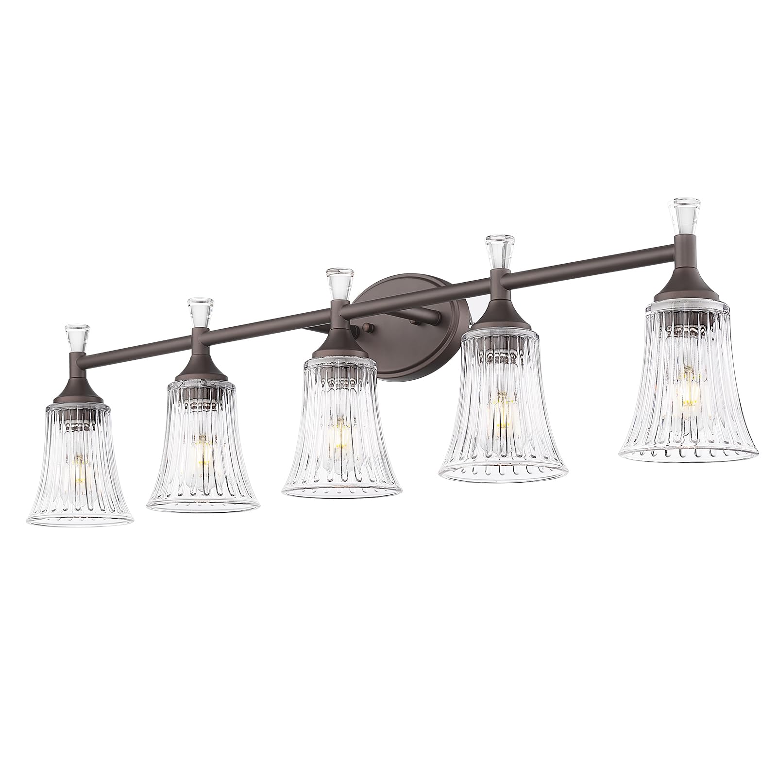 LTMATE LSZSL87B-5W ORB JAZAVA 38.5-in 5 -Light Oil-rubbed Bronze Modern/contemporary Vanity light