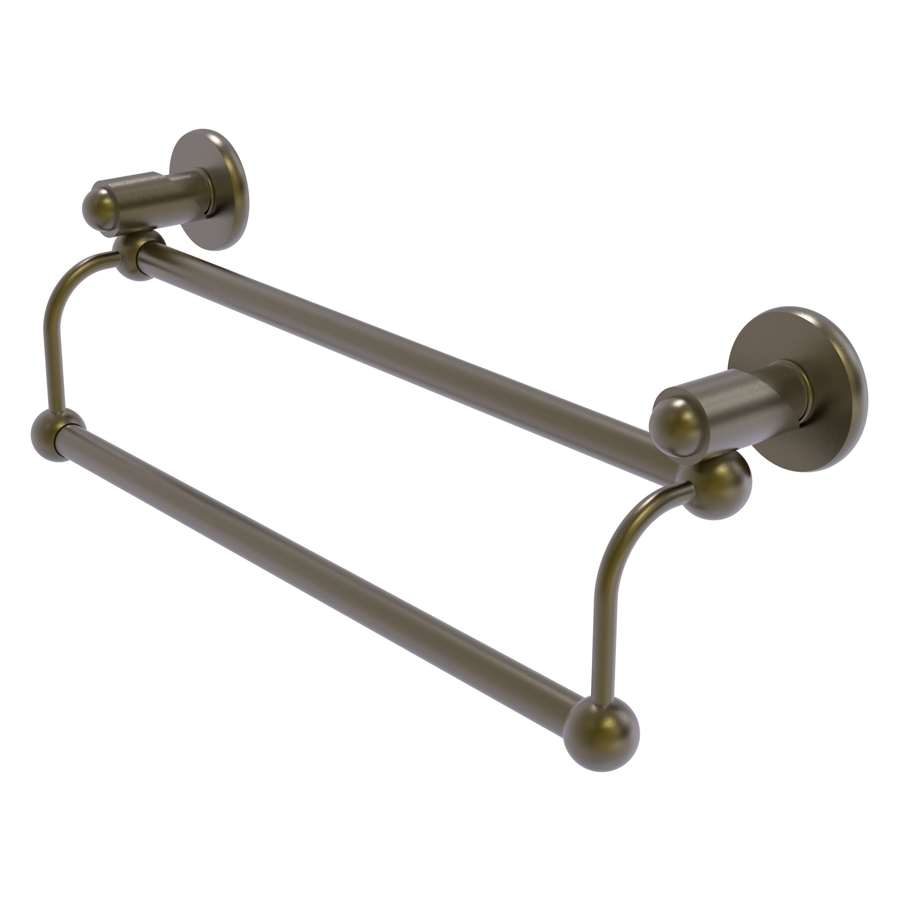 Allied Brass SH-72/36-ABR Soho 36-in double Antique Brass Wall mount Double Towel Bar