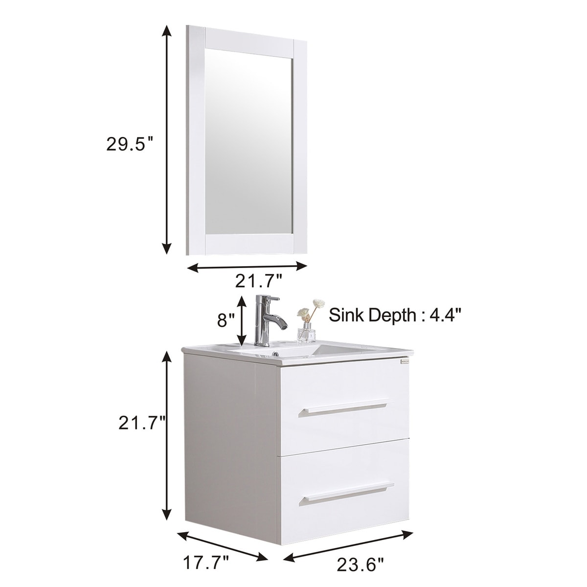 WONLINE USBR4449+USBR4459 Bath-Vanity-Combo - View #10
