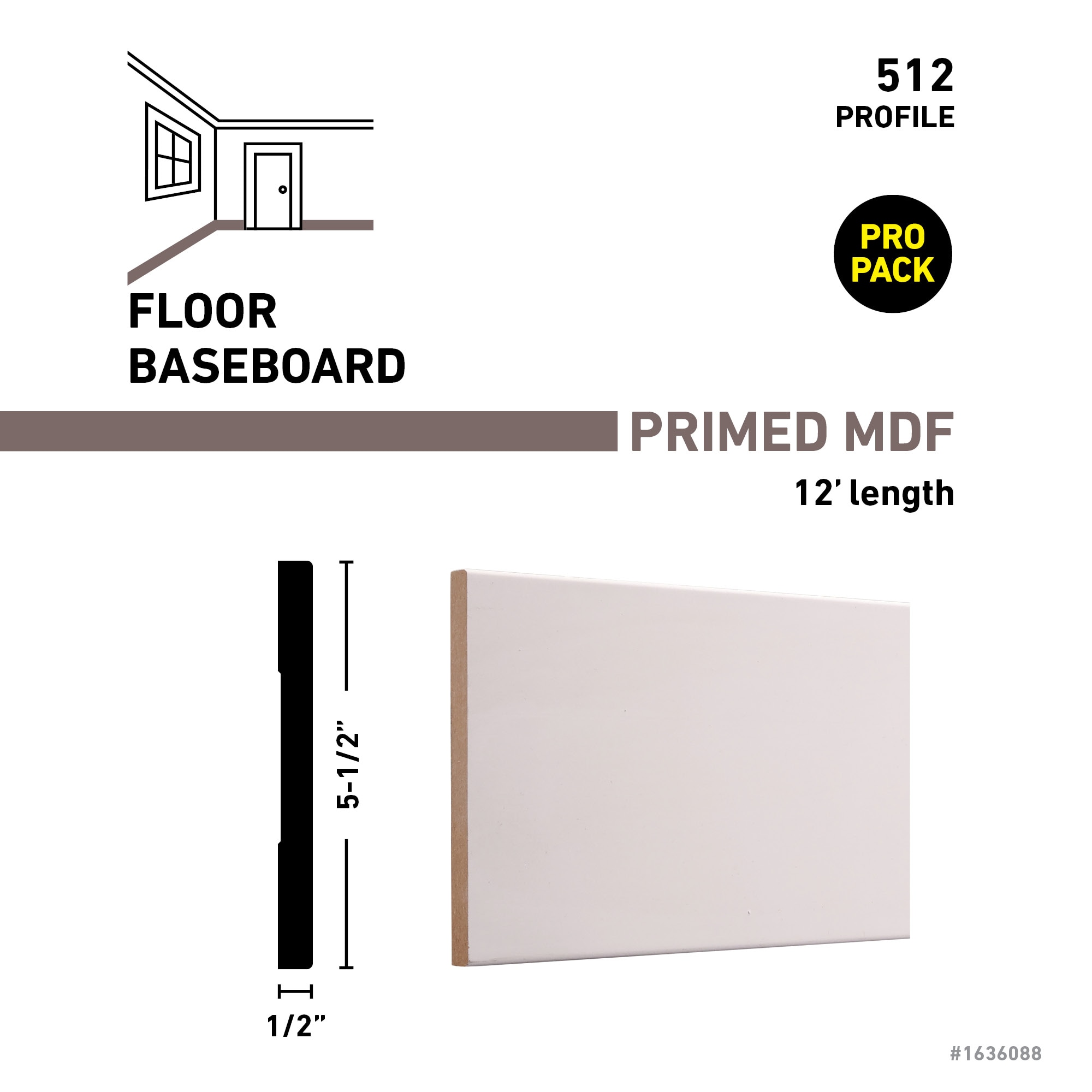 RELIABILT C51212FBDPM Baseboard-Moulding - View #3