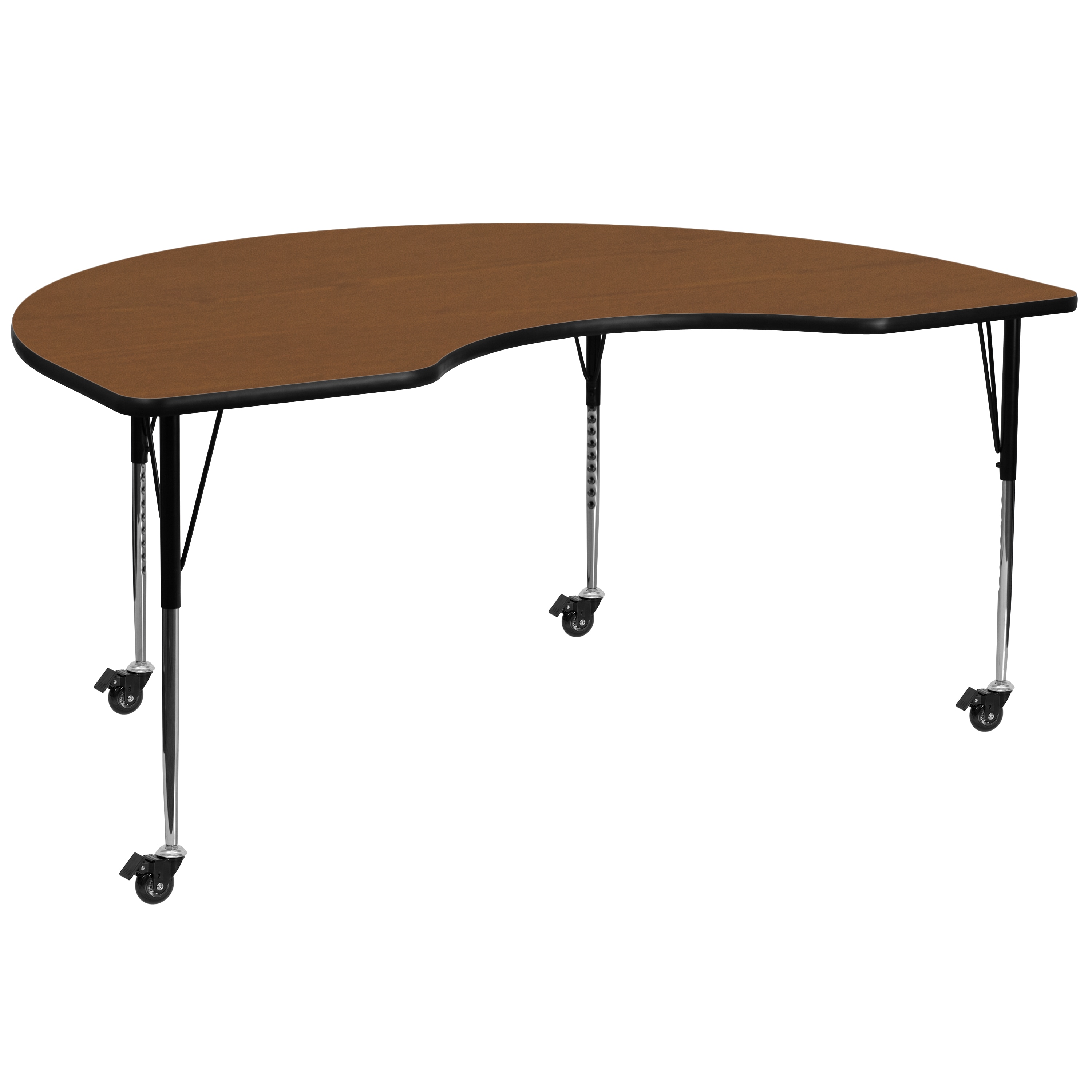 Flash Furniture 847254081375 Wren Oak Half-round Kid's Play Table