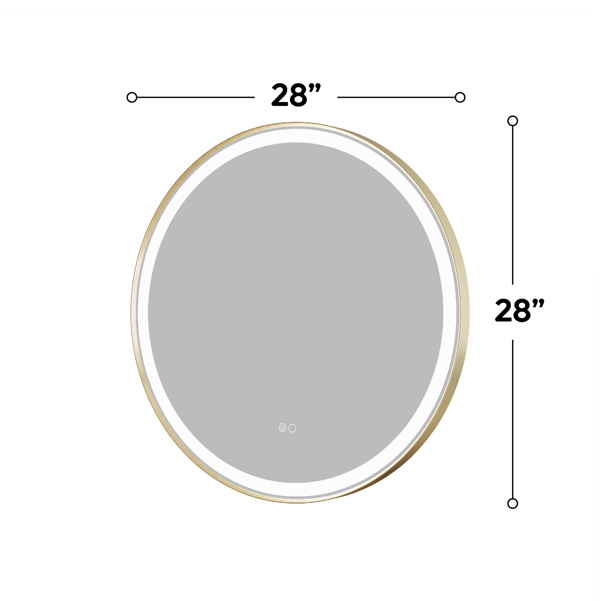 CALVON RC9-2828BG Framed-Bath-Mirrors - View #12