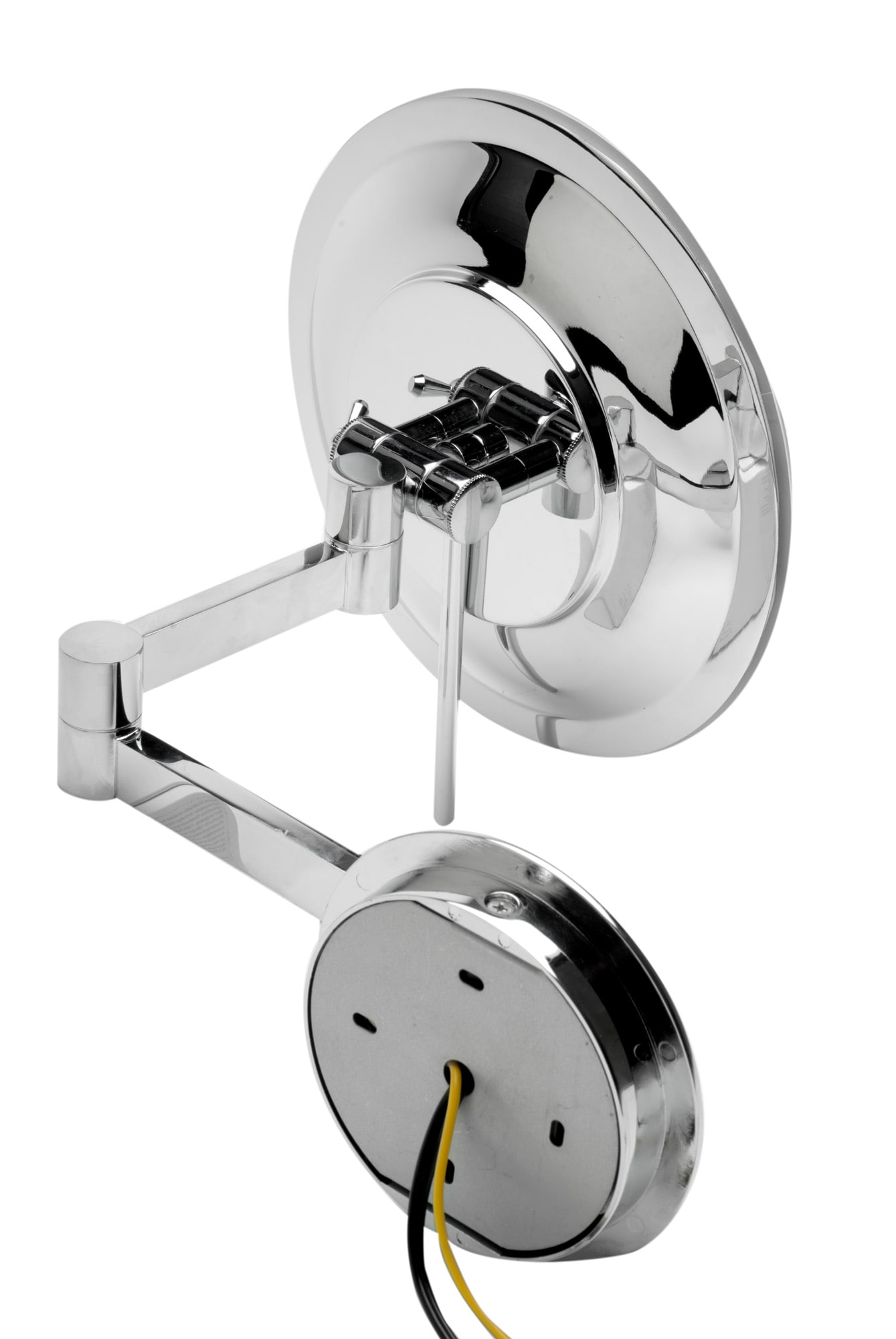 Elegant Polished Chrome 15.5" LED Lighted Wall Mount Magnifying Mirror