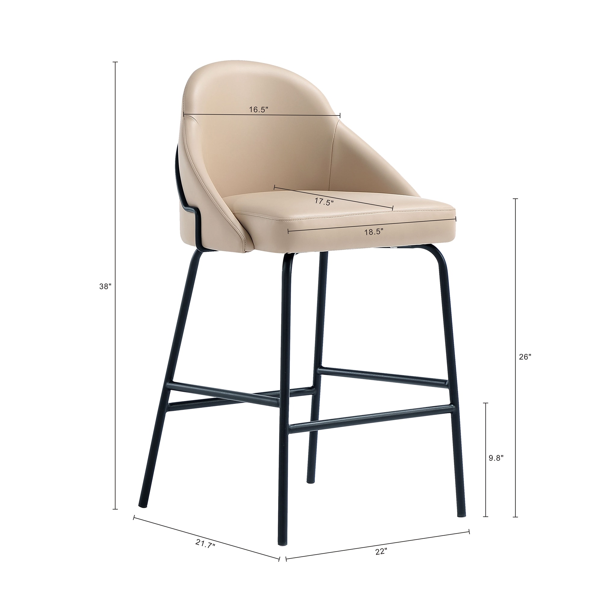 Manhattan Comfort 2-CS019-BTN stools - View #3