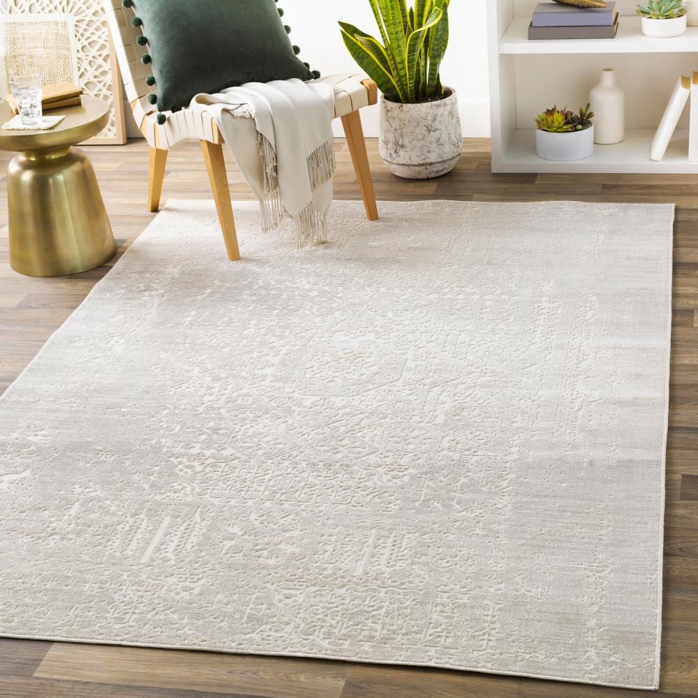 Surya Dantel 5 x 7 Beige Indoor Medallion Oriental Area Rug in the Rugs ...