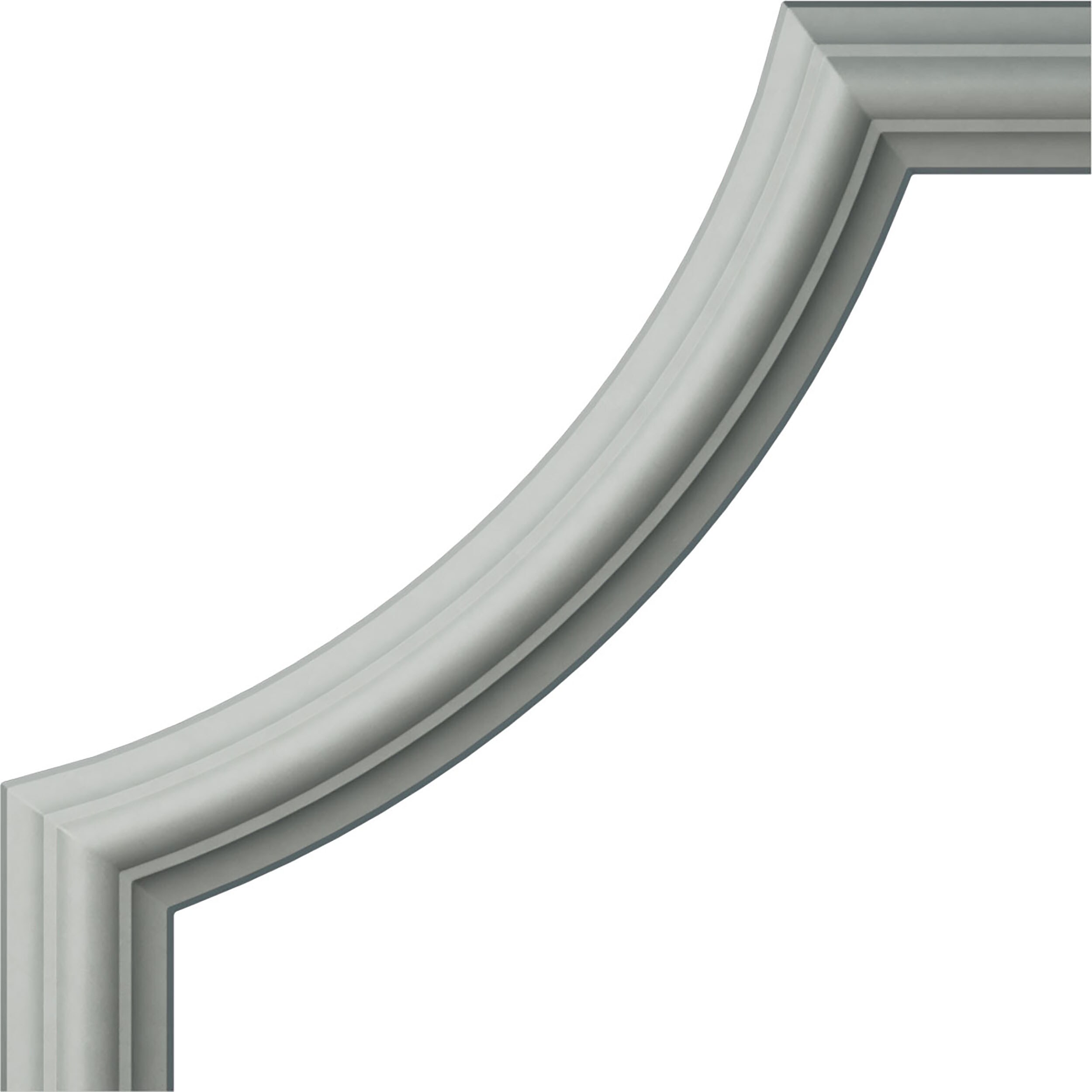 Ekena Millwork PML06X06CL Classic Primed Urethane 218937 Panel corner Picture Frame Moulding