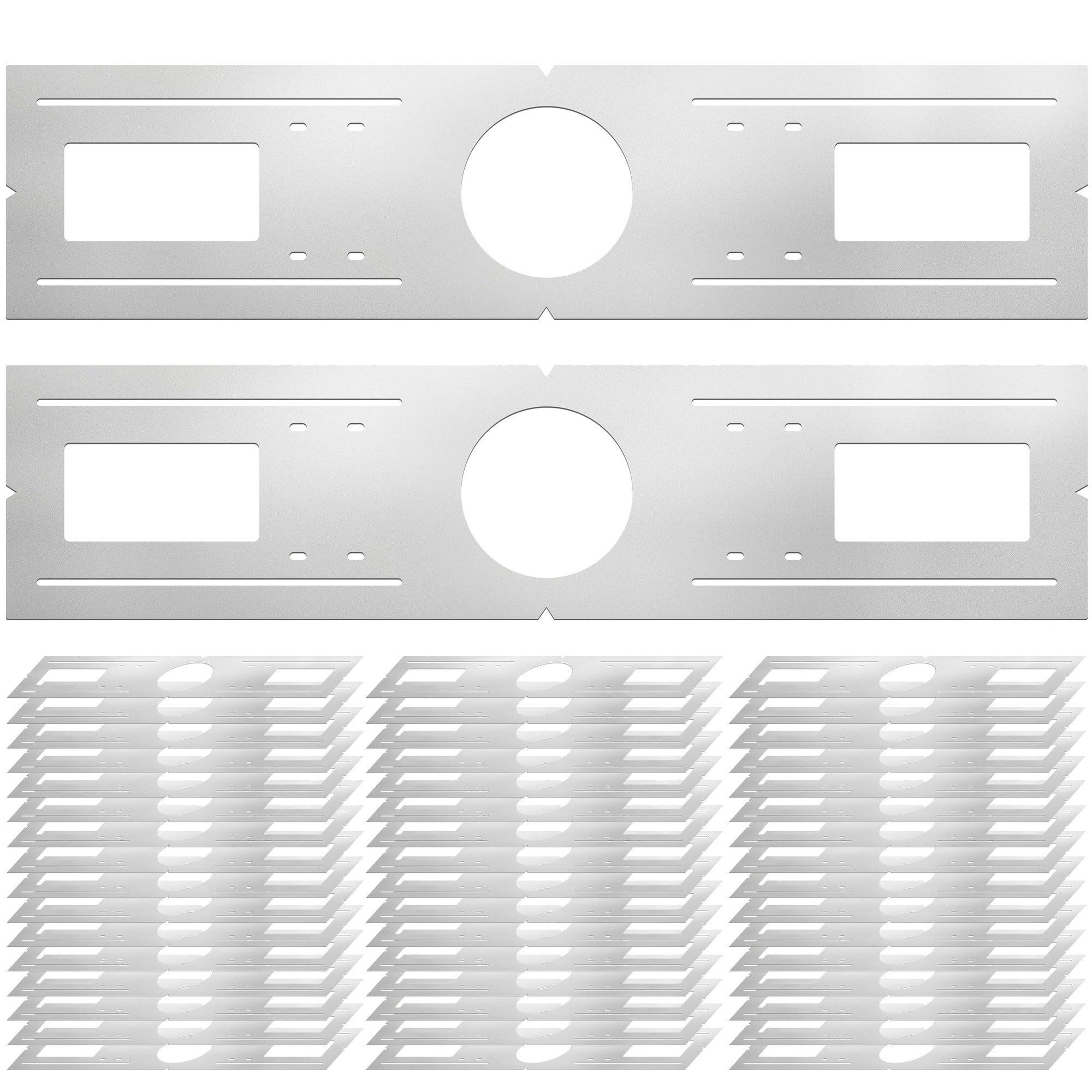 CYIKE  New Construction Mounting Plate for 4 Inch LED Recessed Lights Durable Galvanized Steel Slim Design durable home and garden accessory