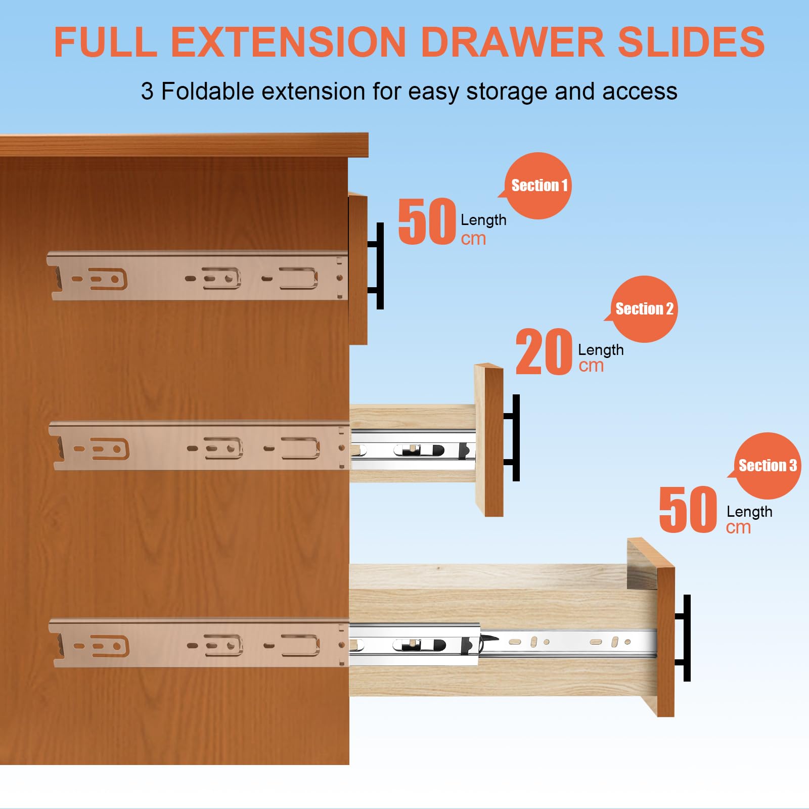 SenQWFa LDC0813Q455 Drawer-Slides - View #9