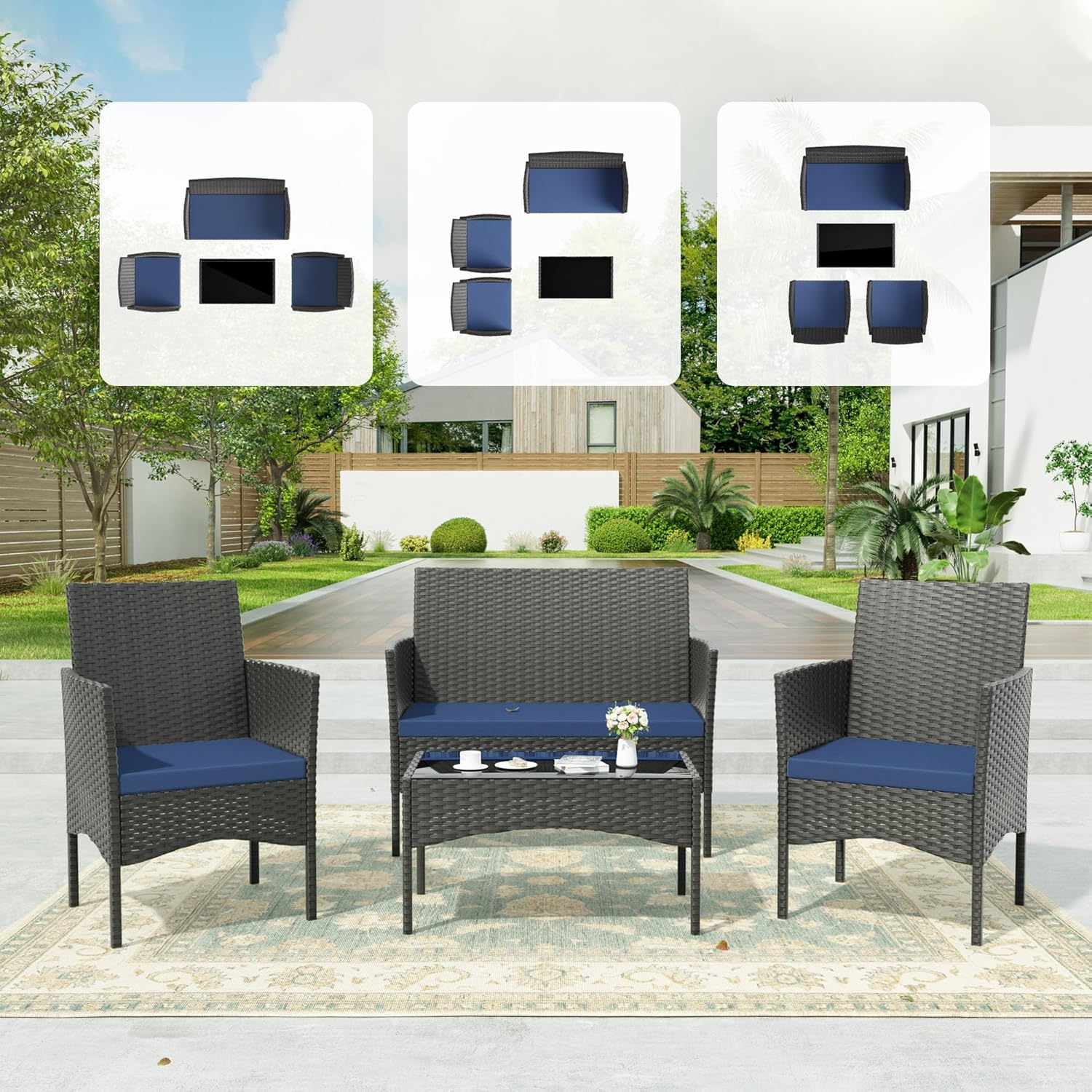 ALAULM LS-630-SJT-NAVY Patio-Conversation-Sets - View #6