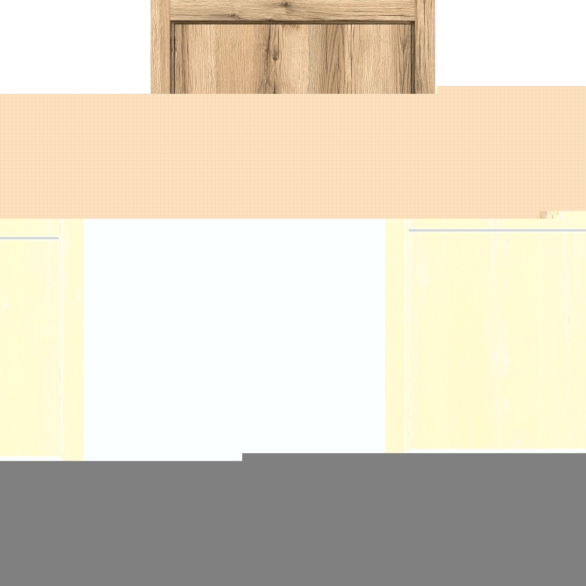 Interior Prehung Solid Door - Planum 0014 Oak -28 x 80 Right-Hand-Inswing