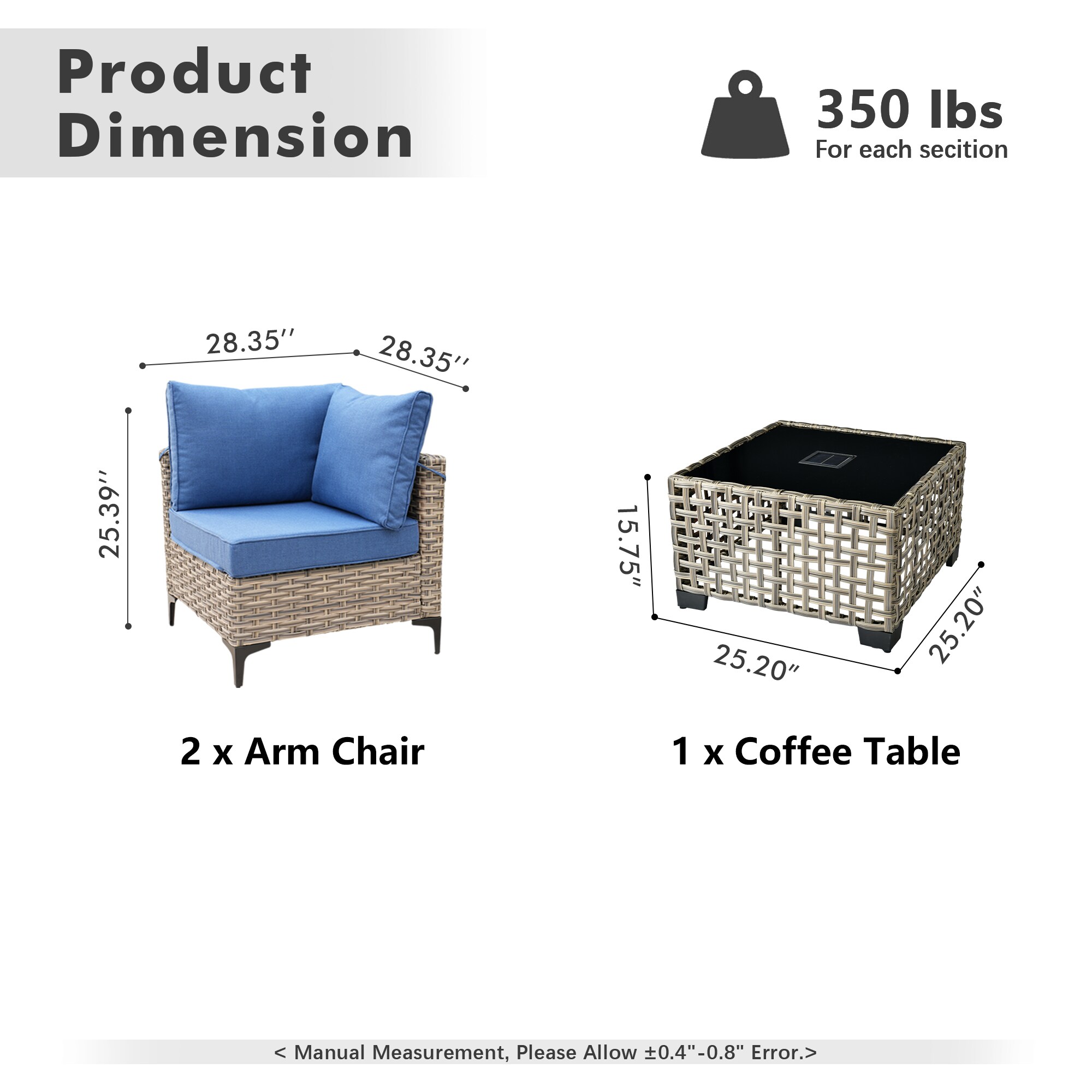 ALTRIGUS 6L-SKT500-1-AL Patio-Conversation-Sets - View #3