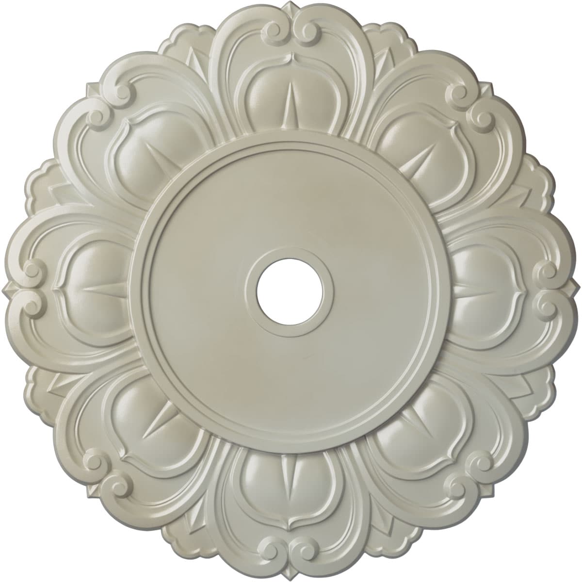 Ekena Millwork CM32ANFBS Angel 32.25-in W x 32.25-in L Painted Flash Blue Polyurethane Whole Ceiling Medallion
