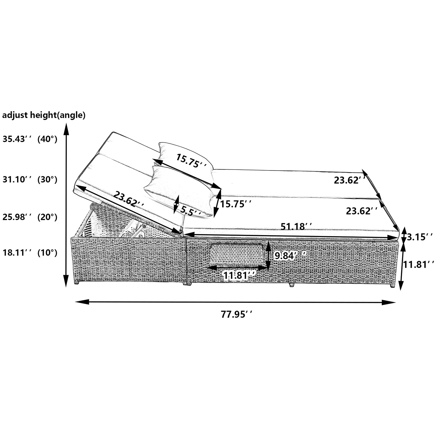 SINOFURN SYA010472YL Patio-Sofas-Daybeds - View #6