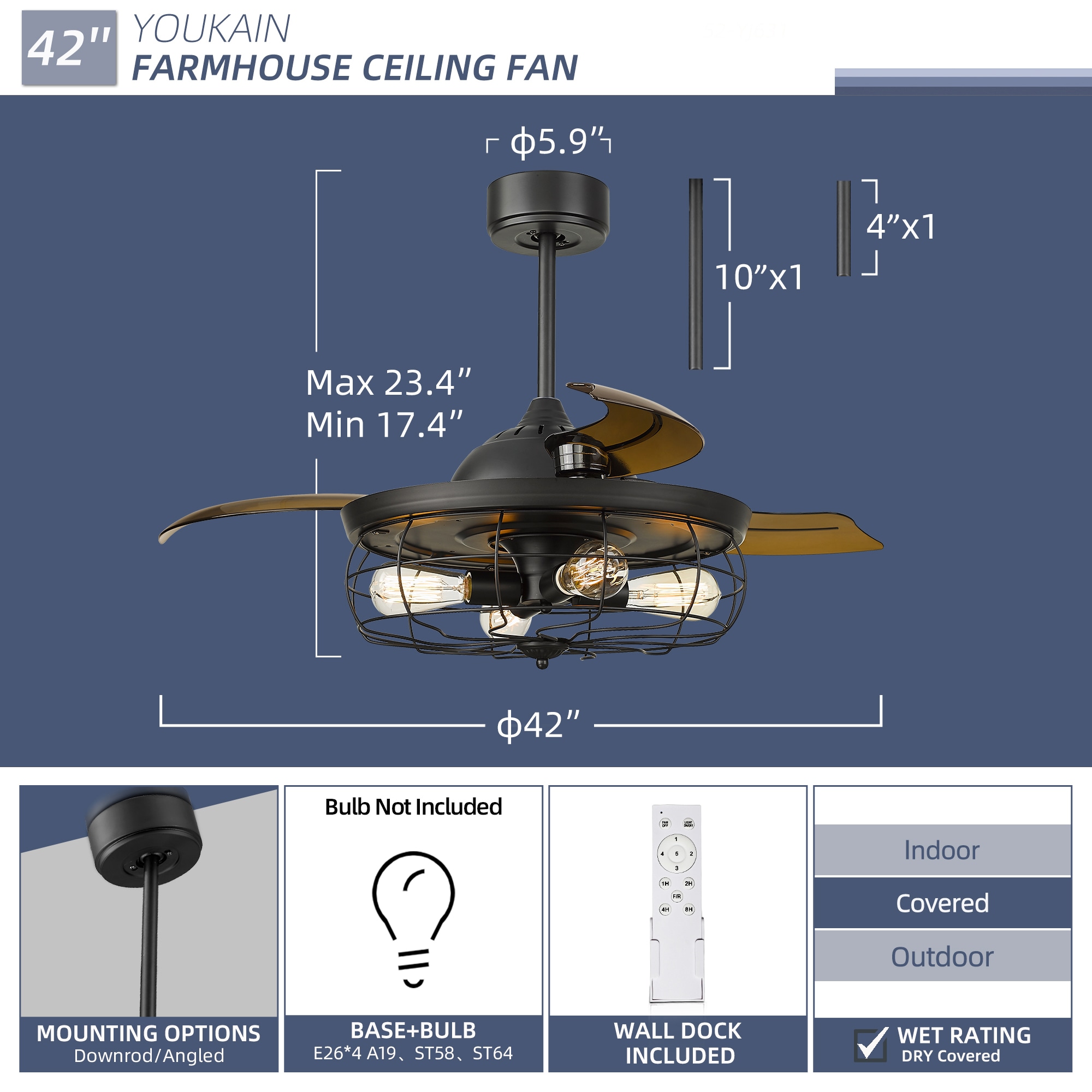 LTMATE LS42-YJ892DM Ceiling-Fans - View #6