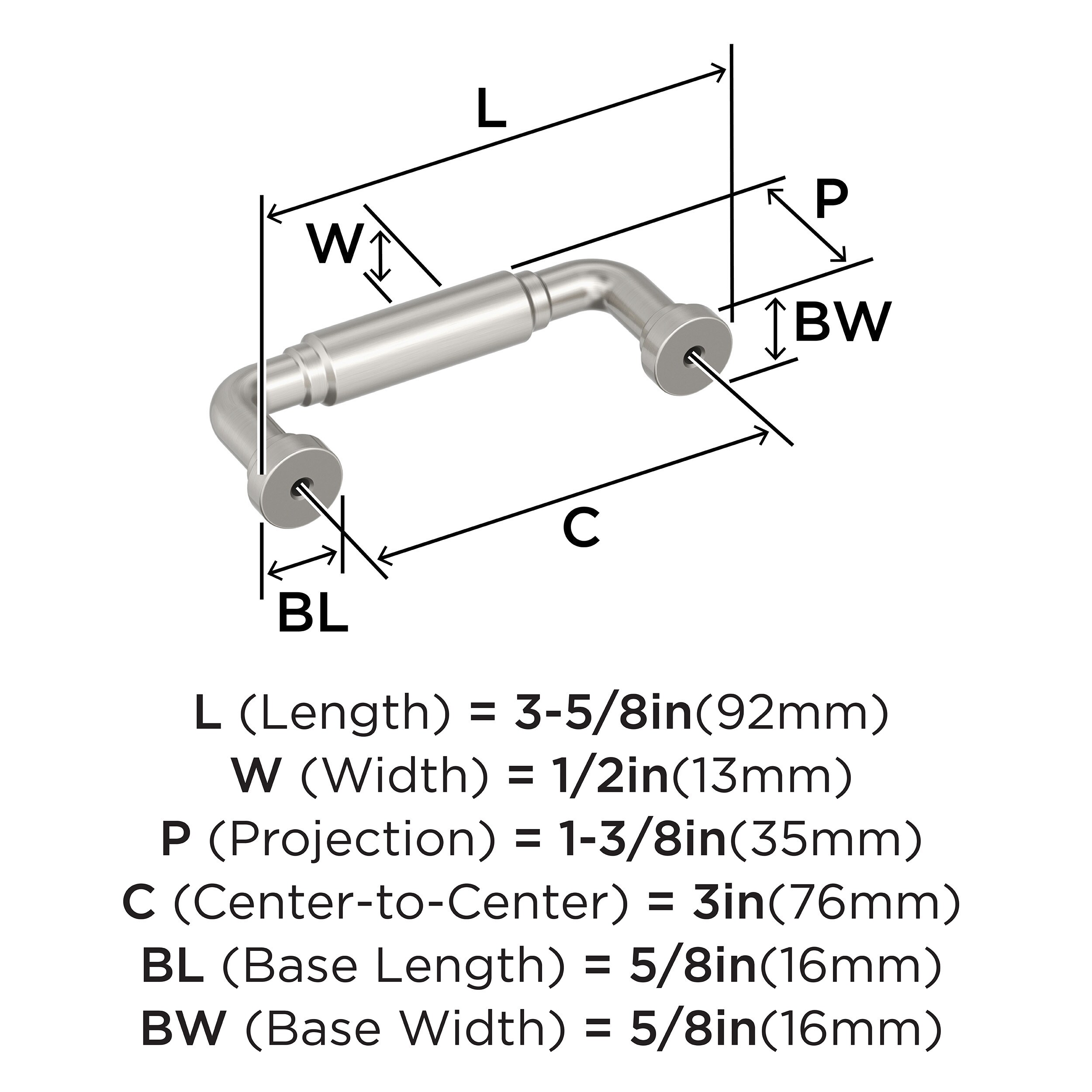 Amerock BP37661G10 Cabinet-Pulls - View #4