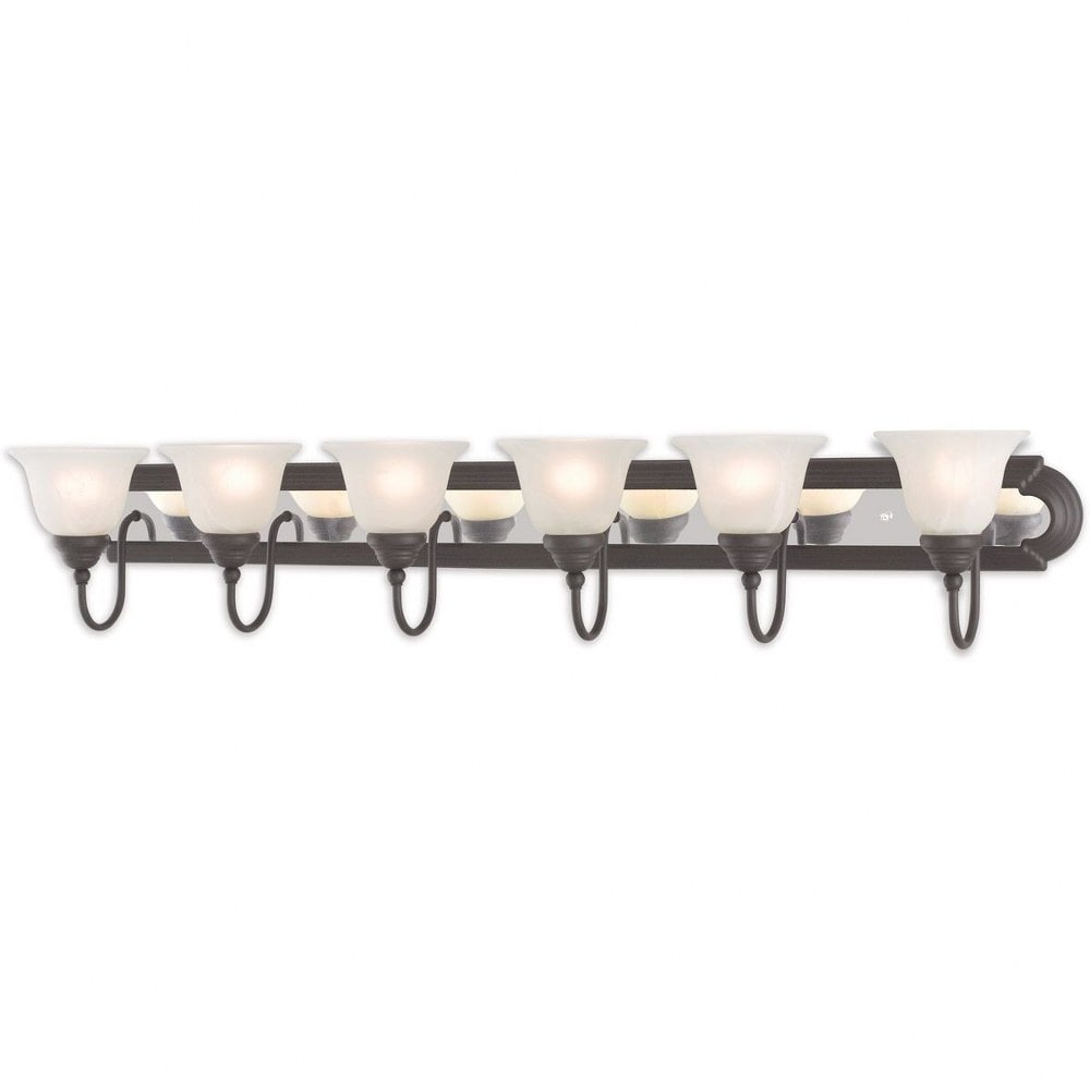 Livex Lighting Belmont 6 - Light Bronze Dark Brown Traditional Incandescent Steel Wall Sconce