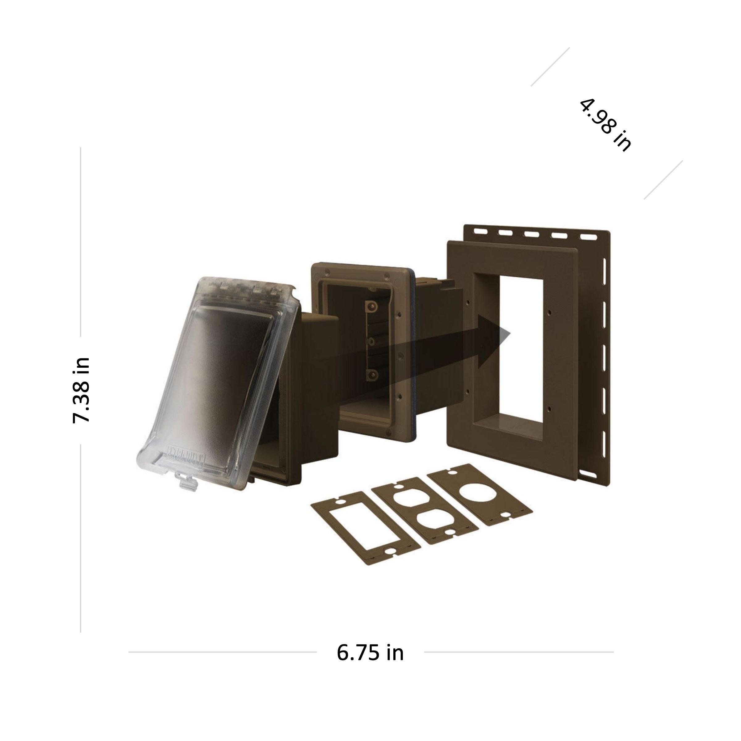Hubbell MR420CZ Electrical-Box-Covers - View #2