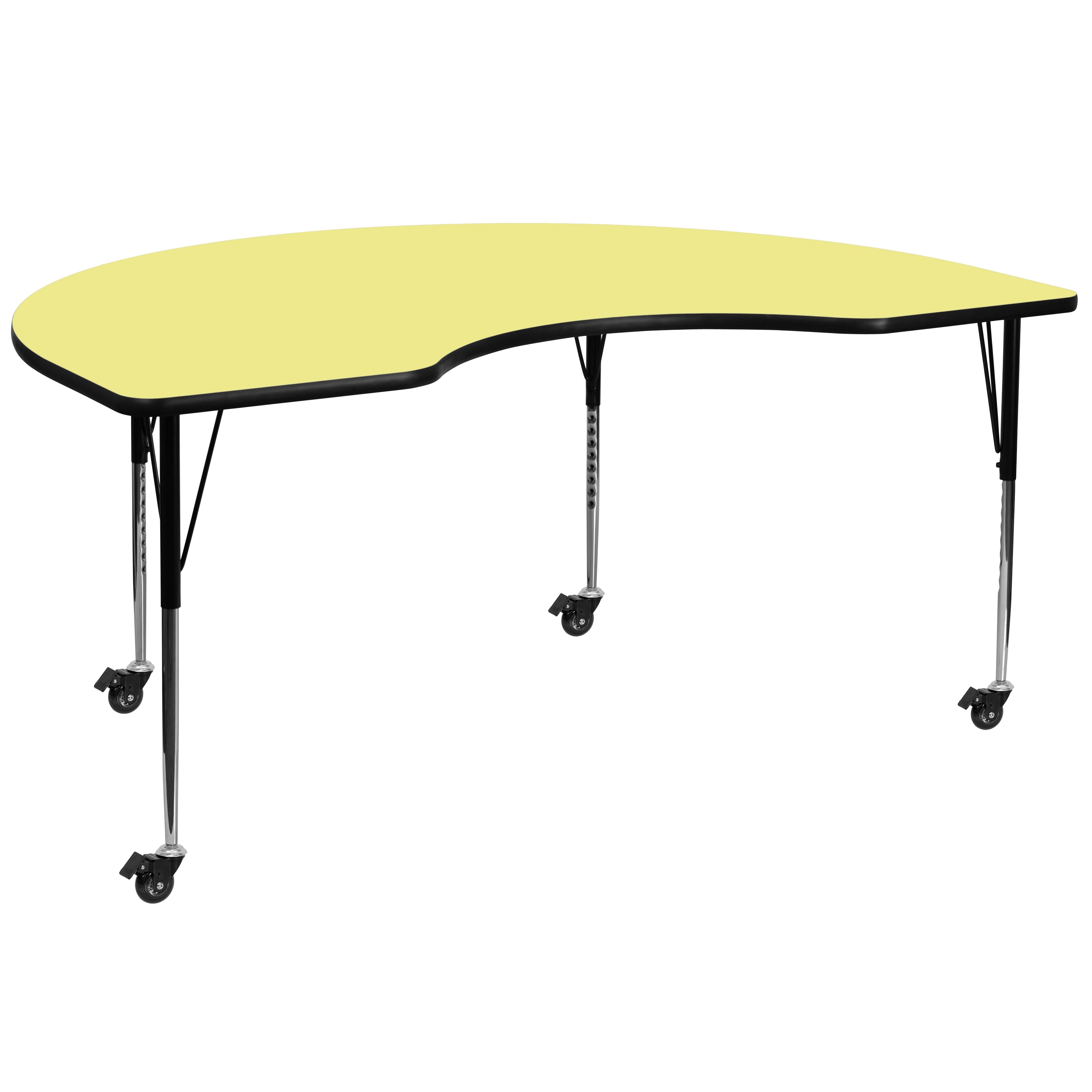 Flash Furniture 847254081474 Wren Yellow Half-round Kid's Play Table