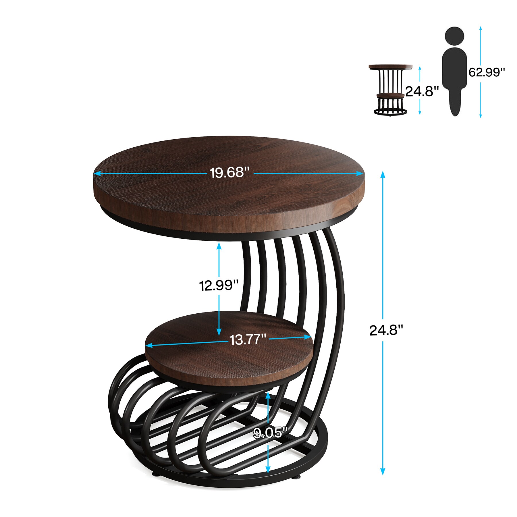 Tribesigns LWFD-NY146 End-Tables - View #9