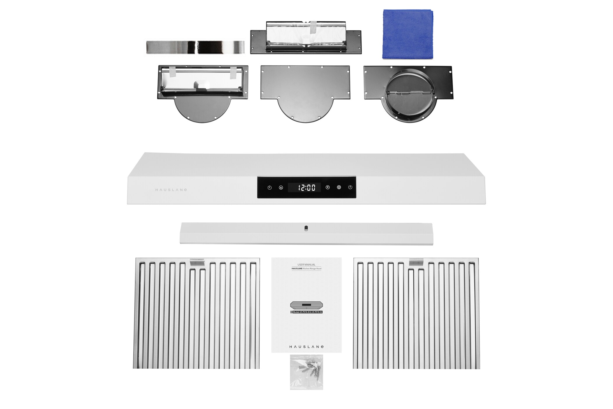 Matte White Stainless Steel 30" Under Cabinet Range Hood