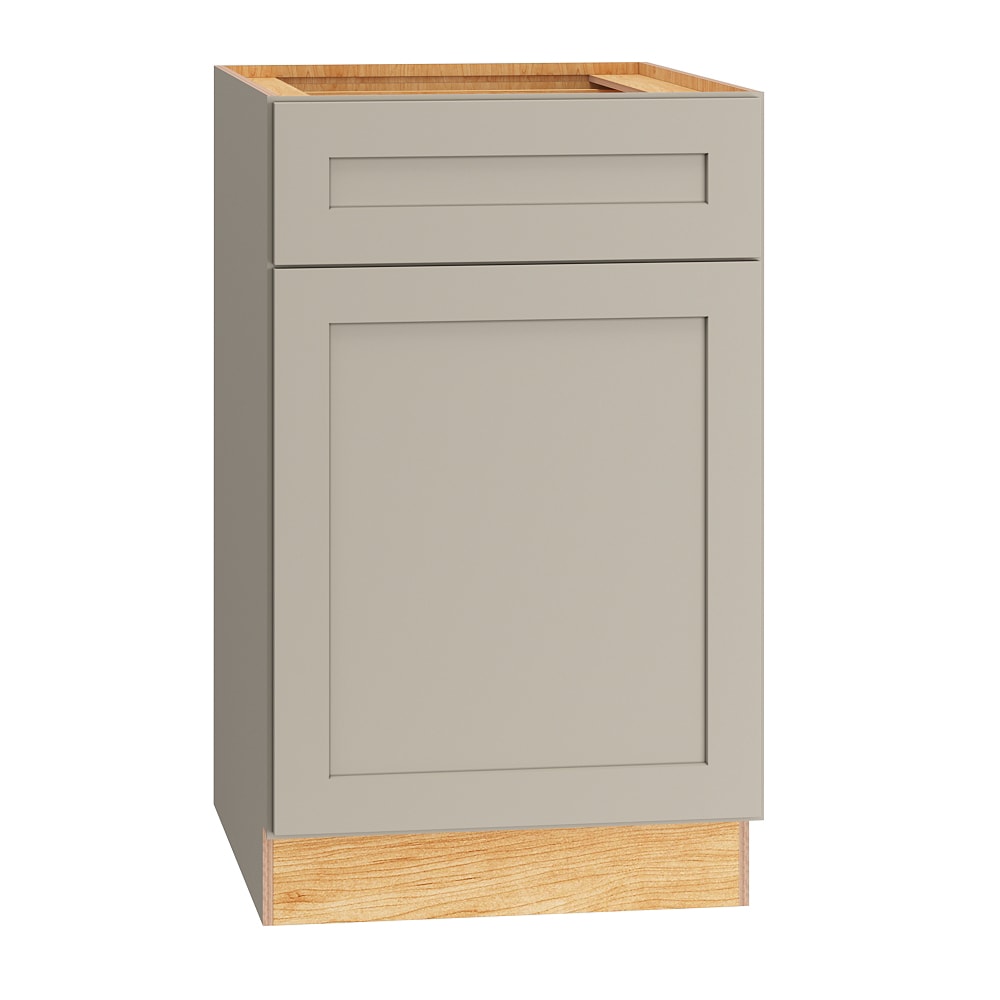 Diamond Express 327 BWB21 Jamestown 21-in W x 34.5-in H x 24-in D Cloud Gray Pull-out trash cabinet Base Fully assembled Plywood Cabinet Recessed Panel Shaker