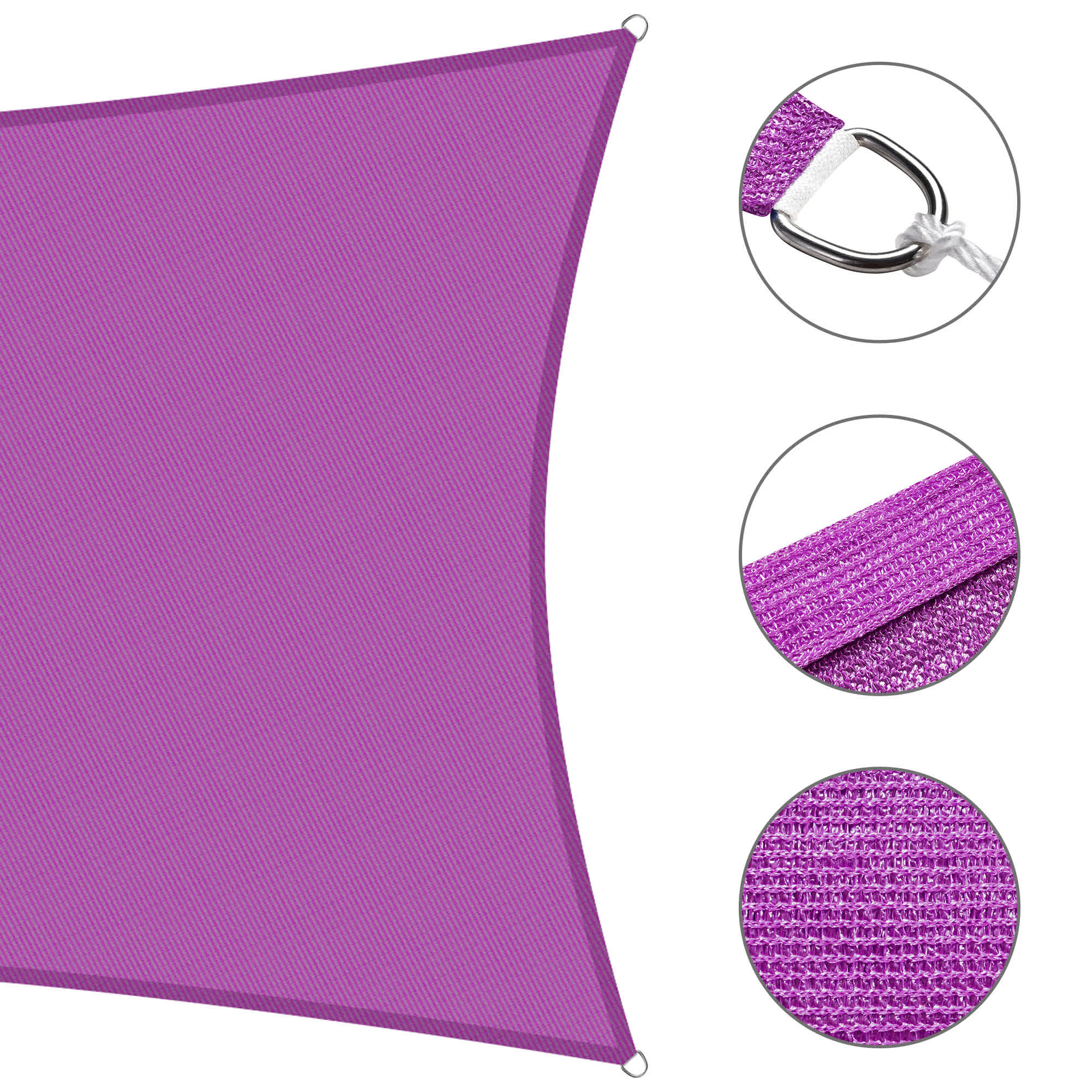 Yescom 07SSS019-8X10-28-LO Shade-Sails-Fabric - View #5