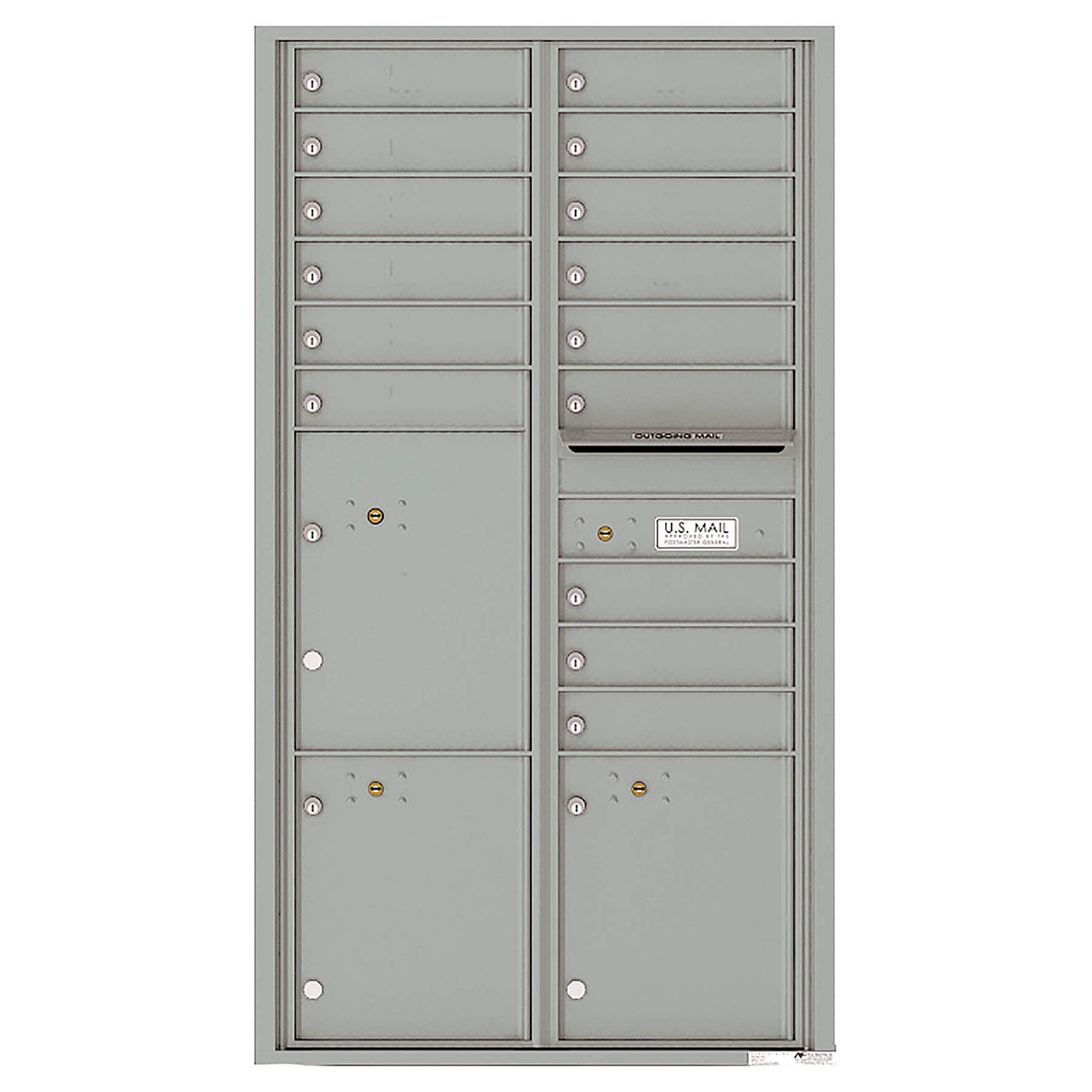 Florence 4C16D-15SS Versatile Locking Metal Small Mailbox