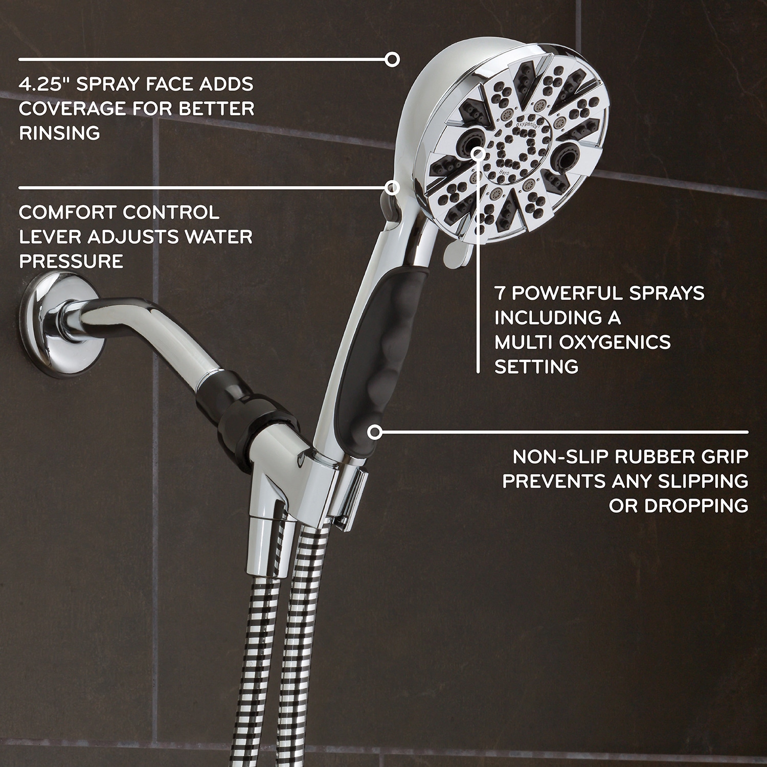 Oxygenics 96188 Fixed-Showerhead - View #2