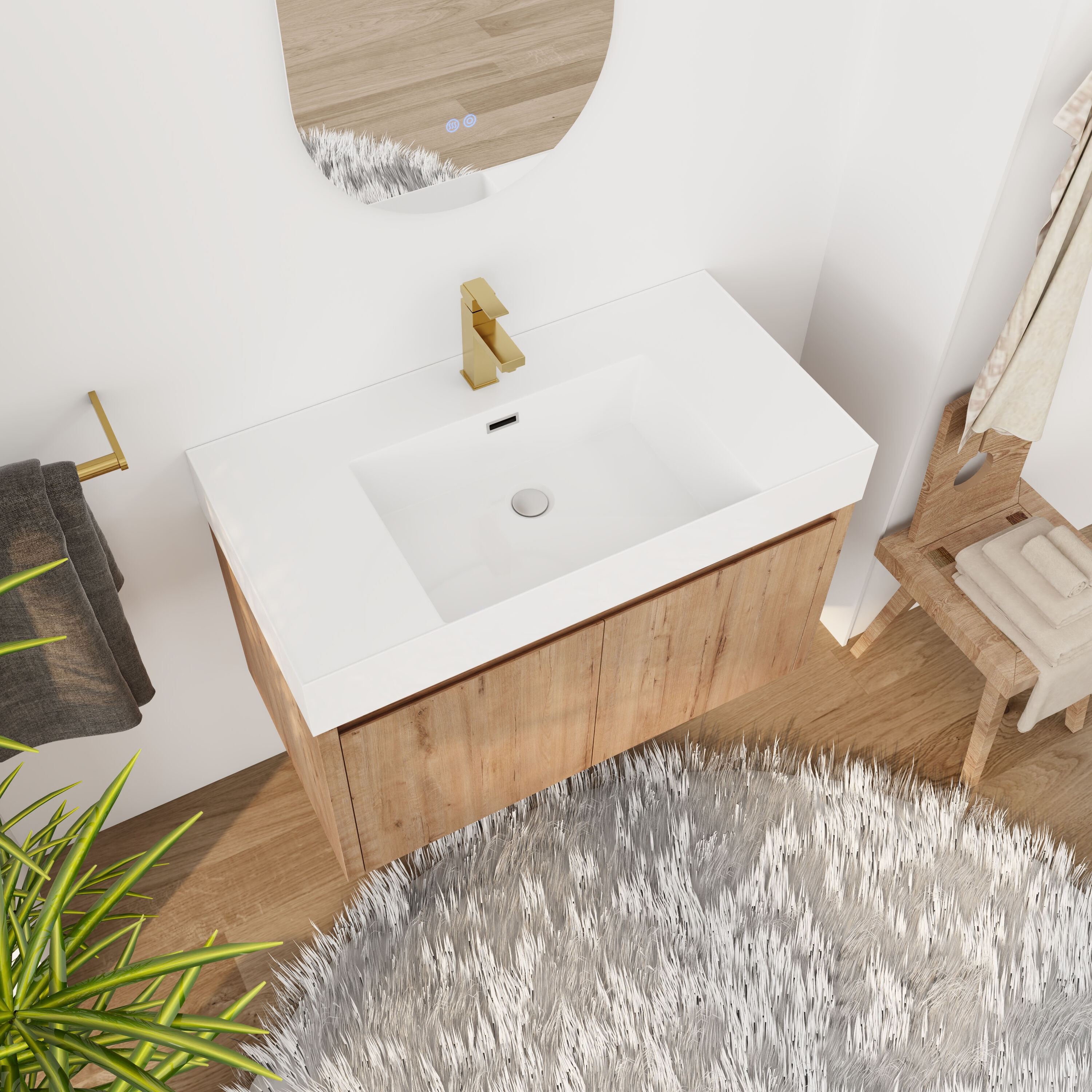 Forclover QNM-0336-WSG Bath-Vanity-Combo - View #2