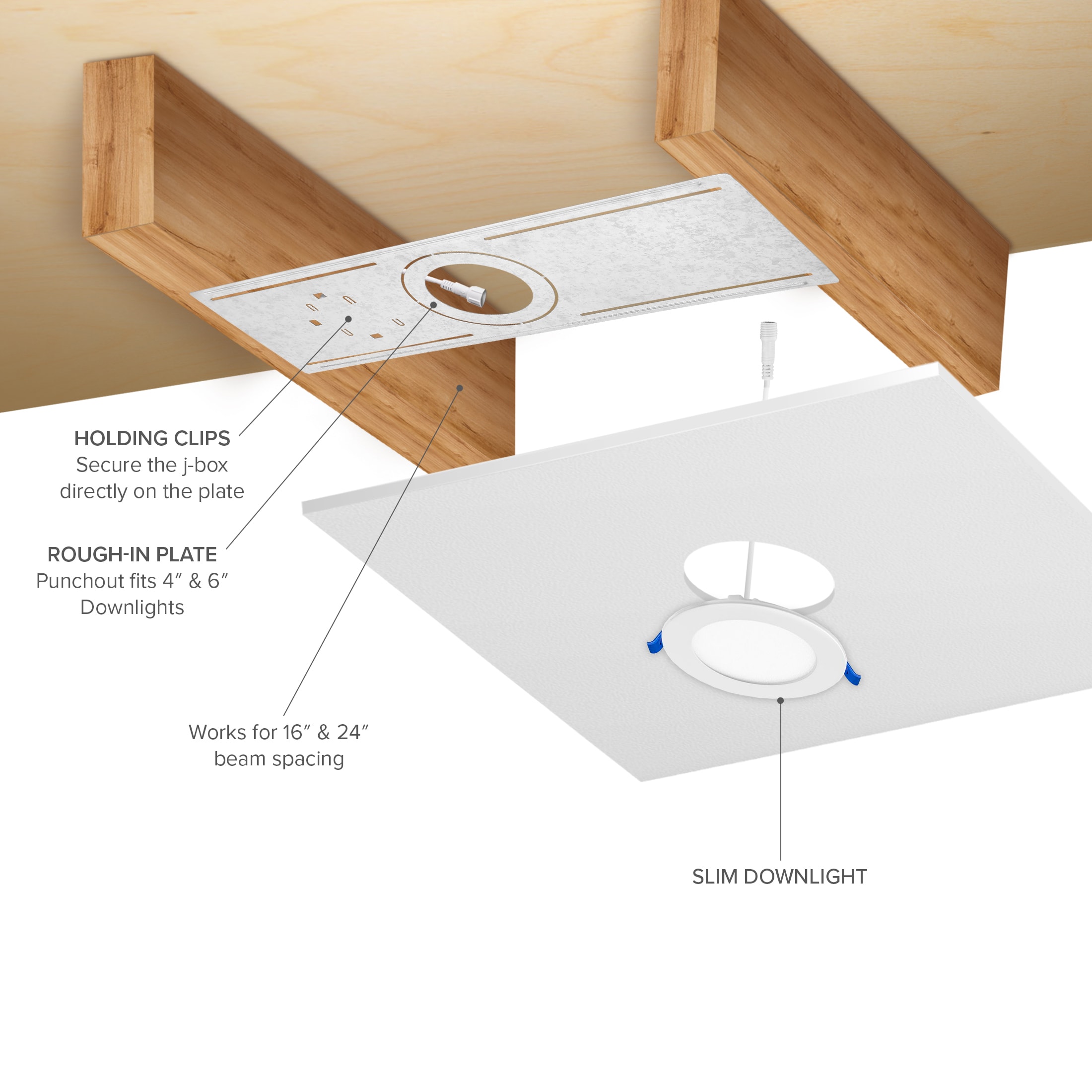 Maxxima MRL-S46PLATE-10 Recessed-Ceiling-Light-Seals-Barriers - View #5