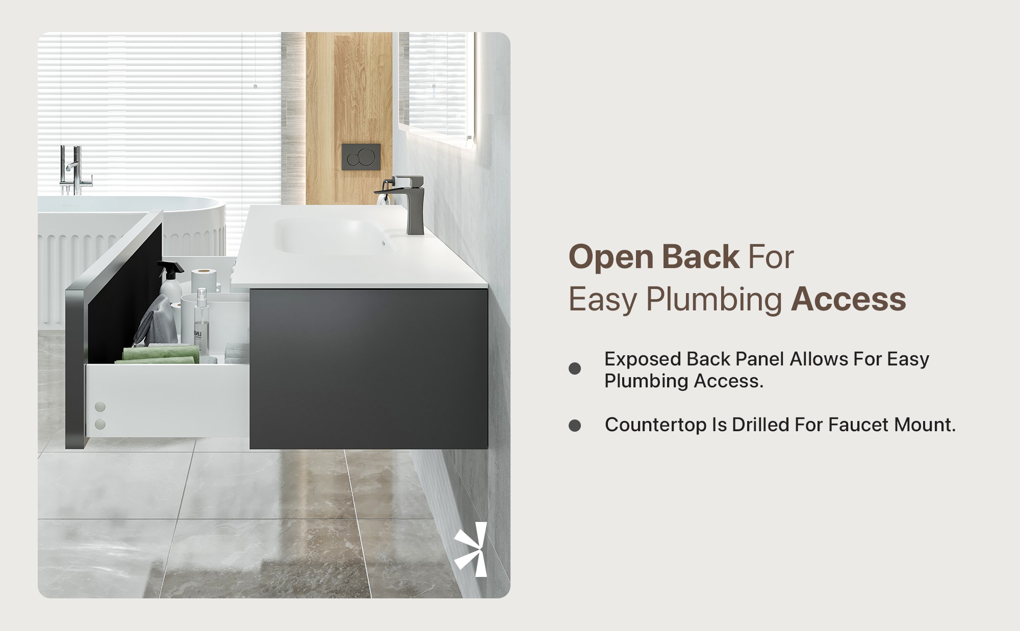 Eviva EVVN116-44NOK/BL Bath-Vanity-Combo - View #9