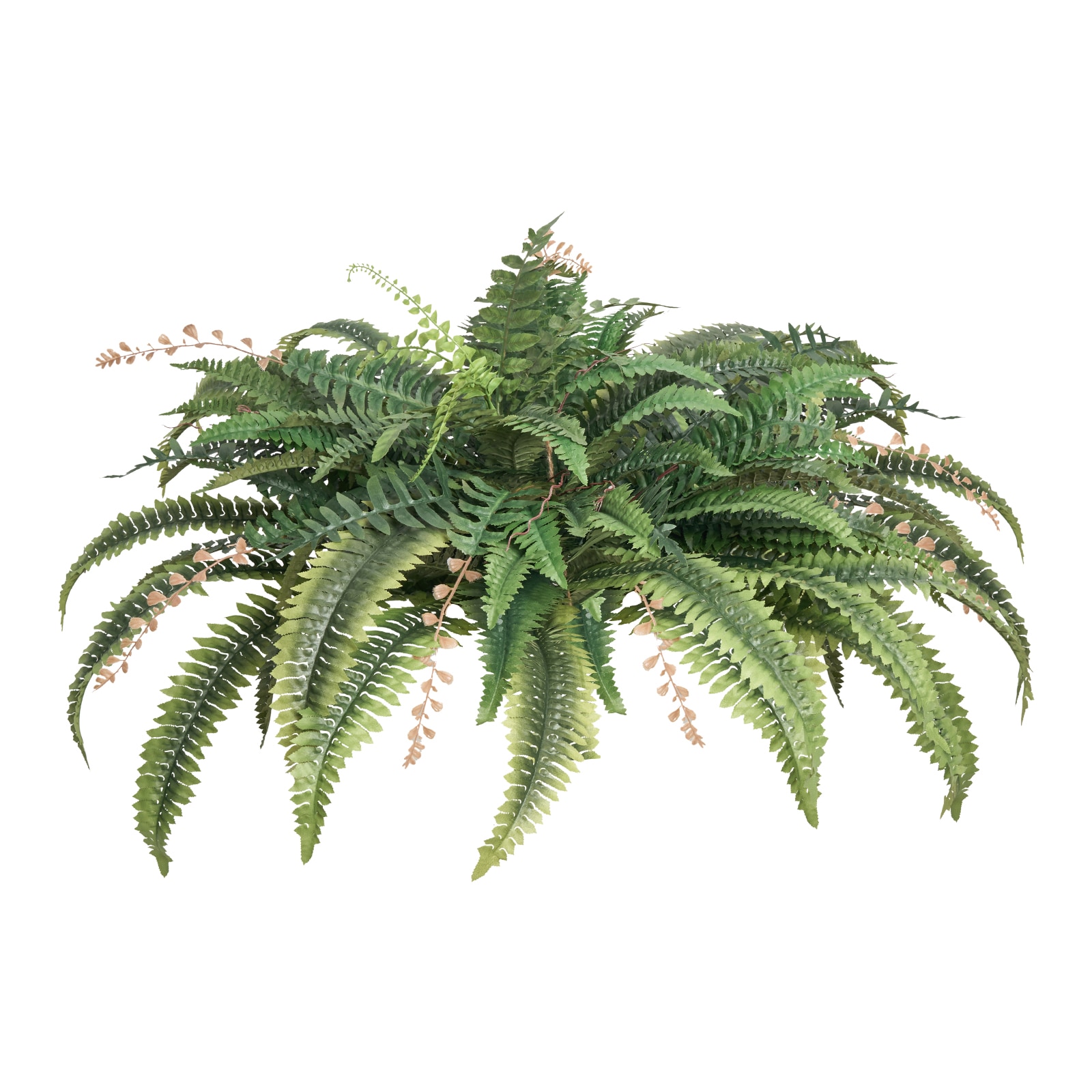 Poinic 19.69-in Green Indoor/Outdoor Hanging Fern Artificial Branch/Stem