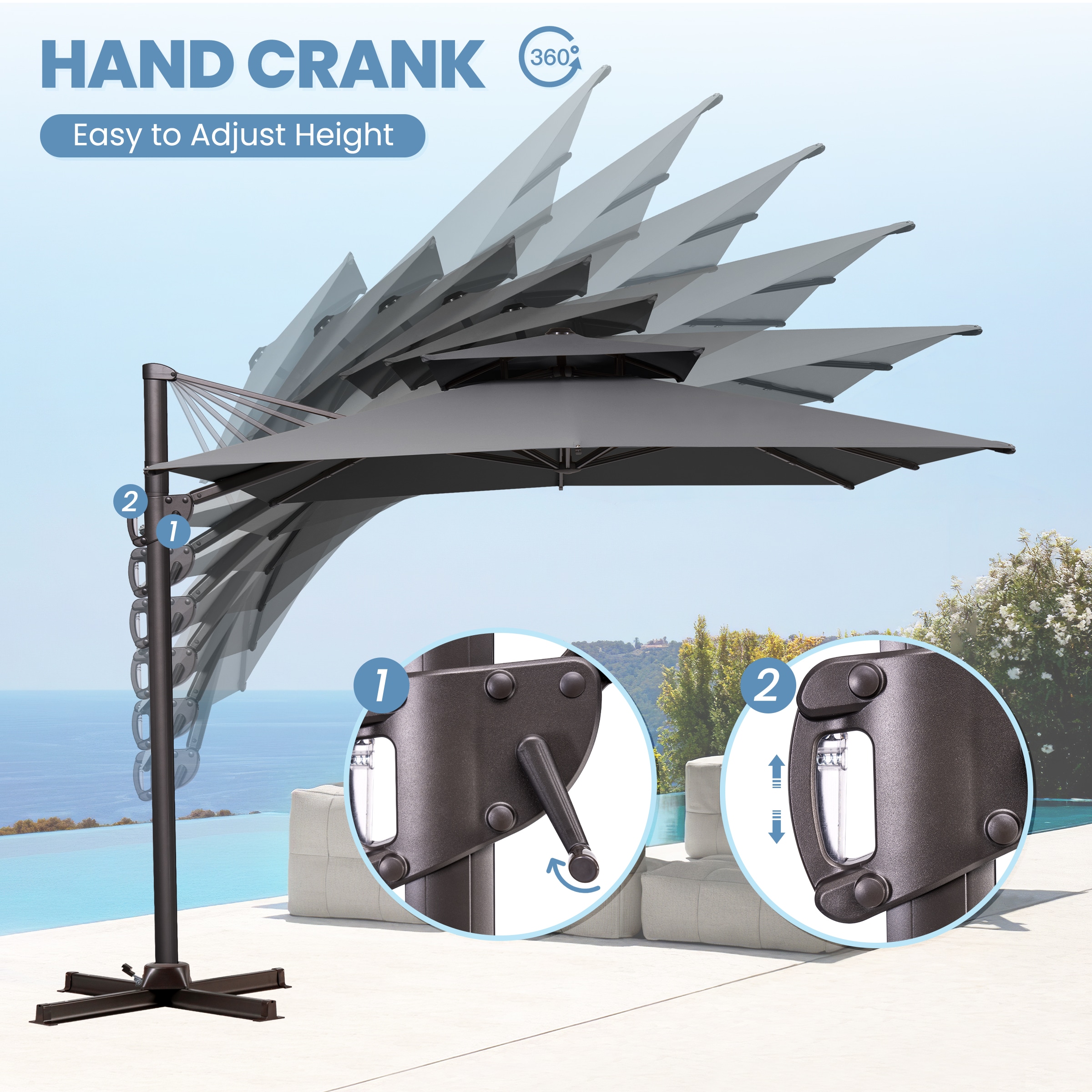 Crestlive Products CL-PU049DGY Umbrellas-2 - View #9
