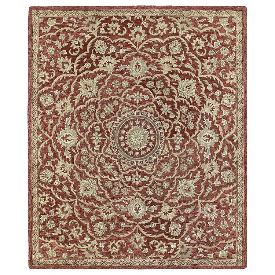 Kaleen Solomon 2 x 3 Brown Indoor Floral/Botanical Oriental Handcrafted Throw Rug Kaleen Solomon 2 x 3 Brown Indoor Floral/Botanical Oriental Handcrafted Throw Rug