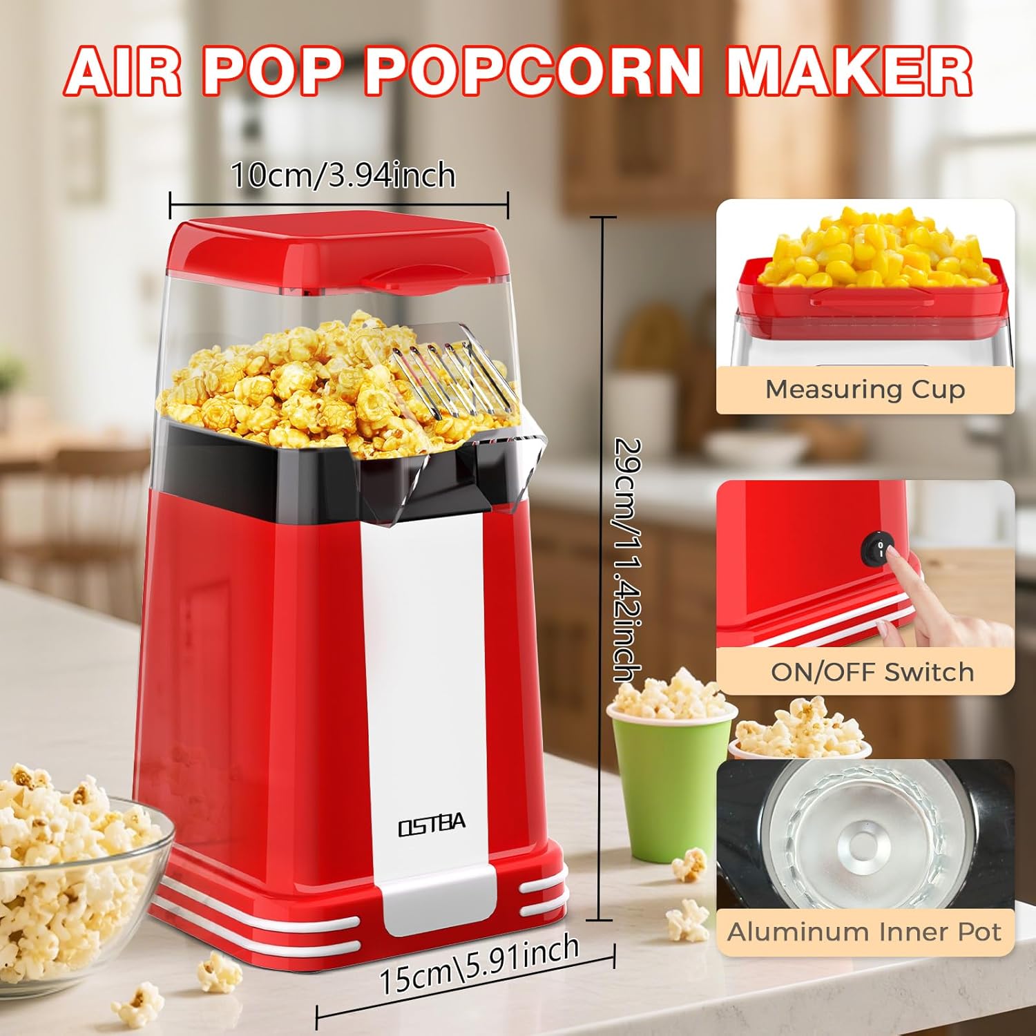 YASHE U6-1208 Popcorn-Makers - View #7