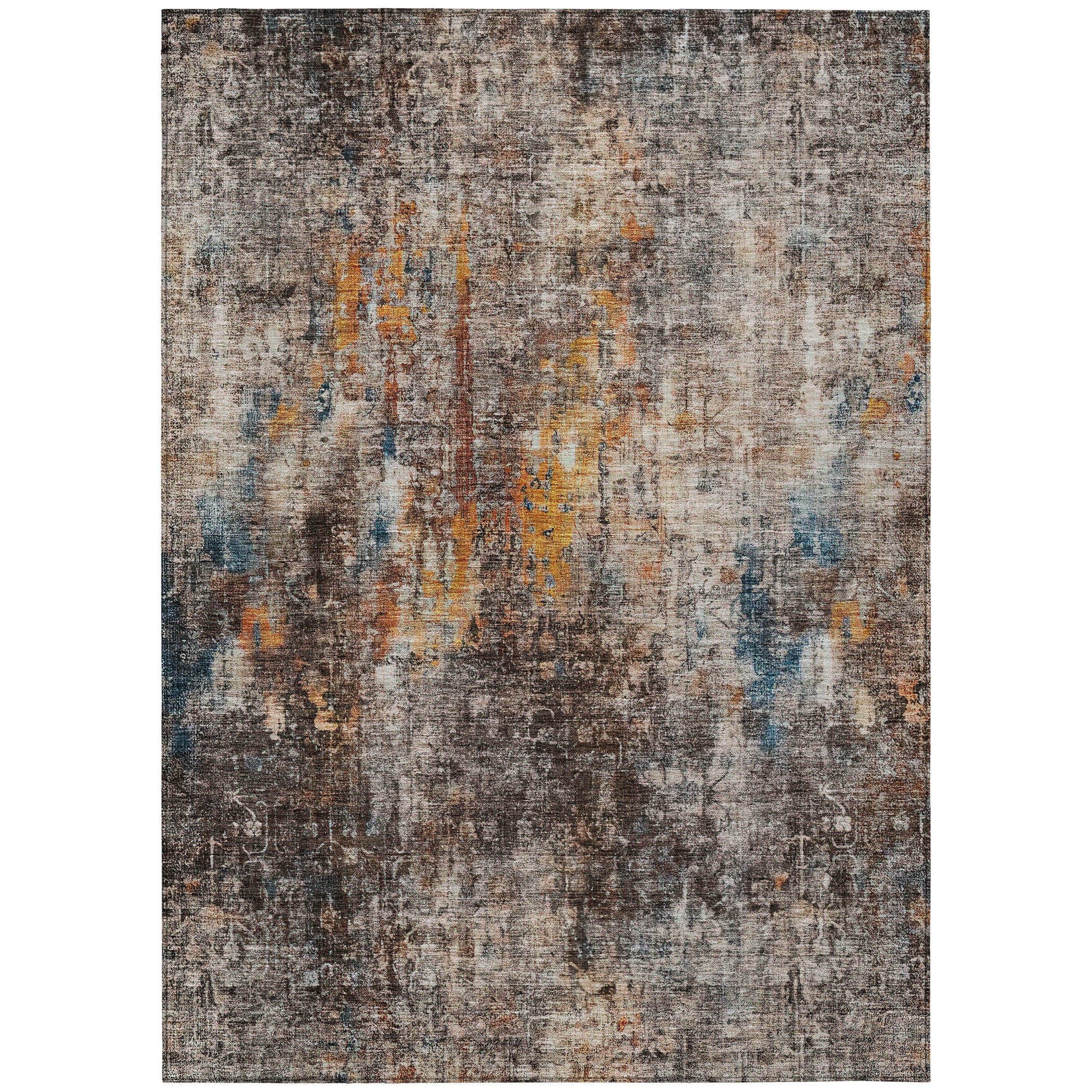 Addison Rugs ACN655TP5X8 Chantille ACN655TP 5 x 7 (ft) Polyester Taupe Rectangular Indoor/Outdoor Geometric Machine washable Area rug
