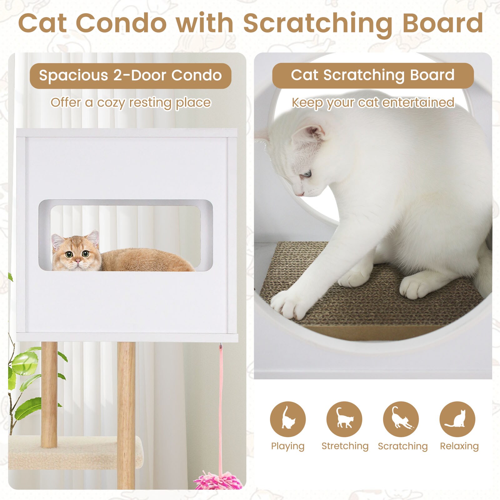 EOVIAMNE CWPE10519WH Cat-Trees - View #3