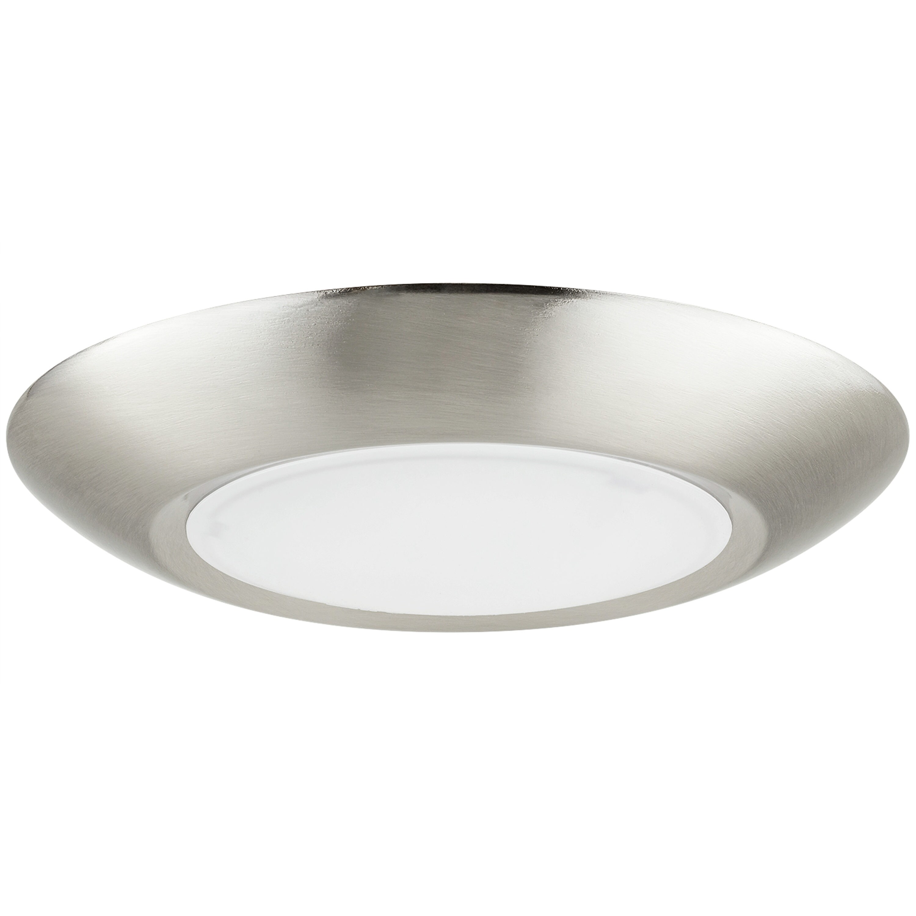 Sunlite LW07316 1 -Light 6.25-in Brushed Nickel Flush Mount Light