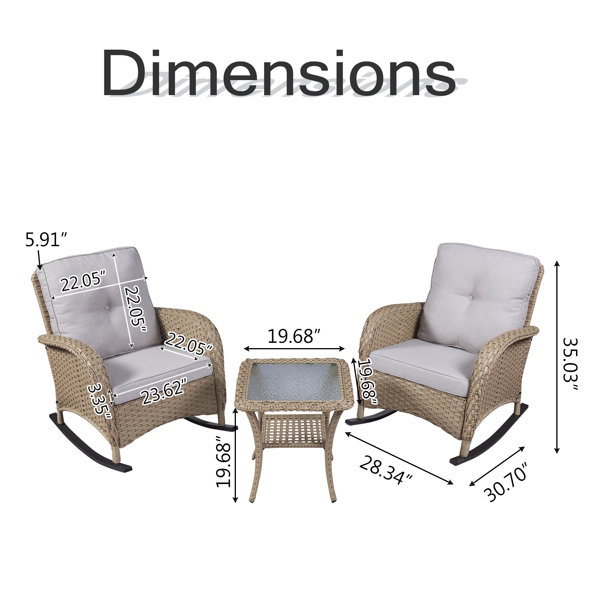 Rilyson FS042-1 Patio-Conversation-Sets - View #7