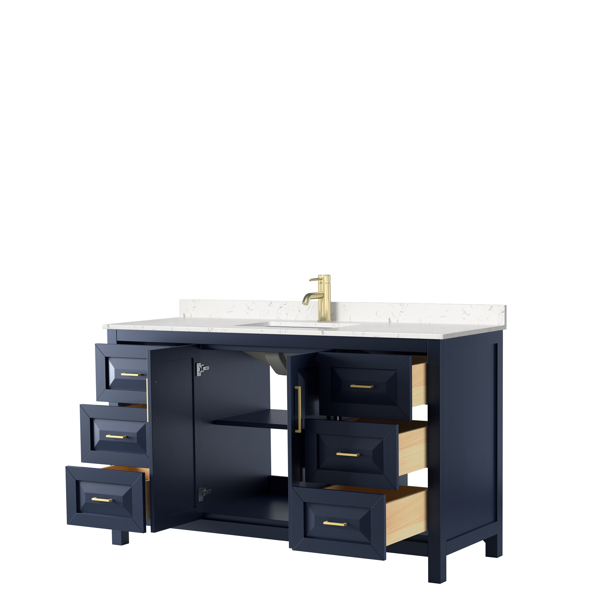 Wyndham Collection WCV252560SBLC2UNSMXX Bath-Vanity-Combo - View #2