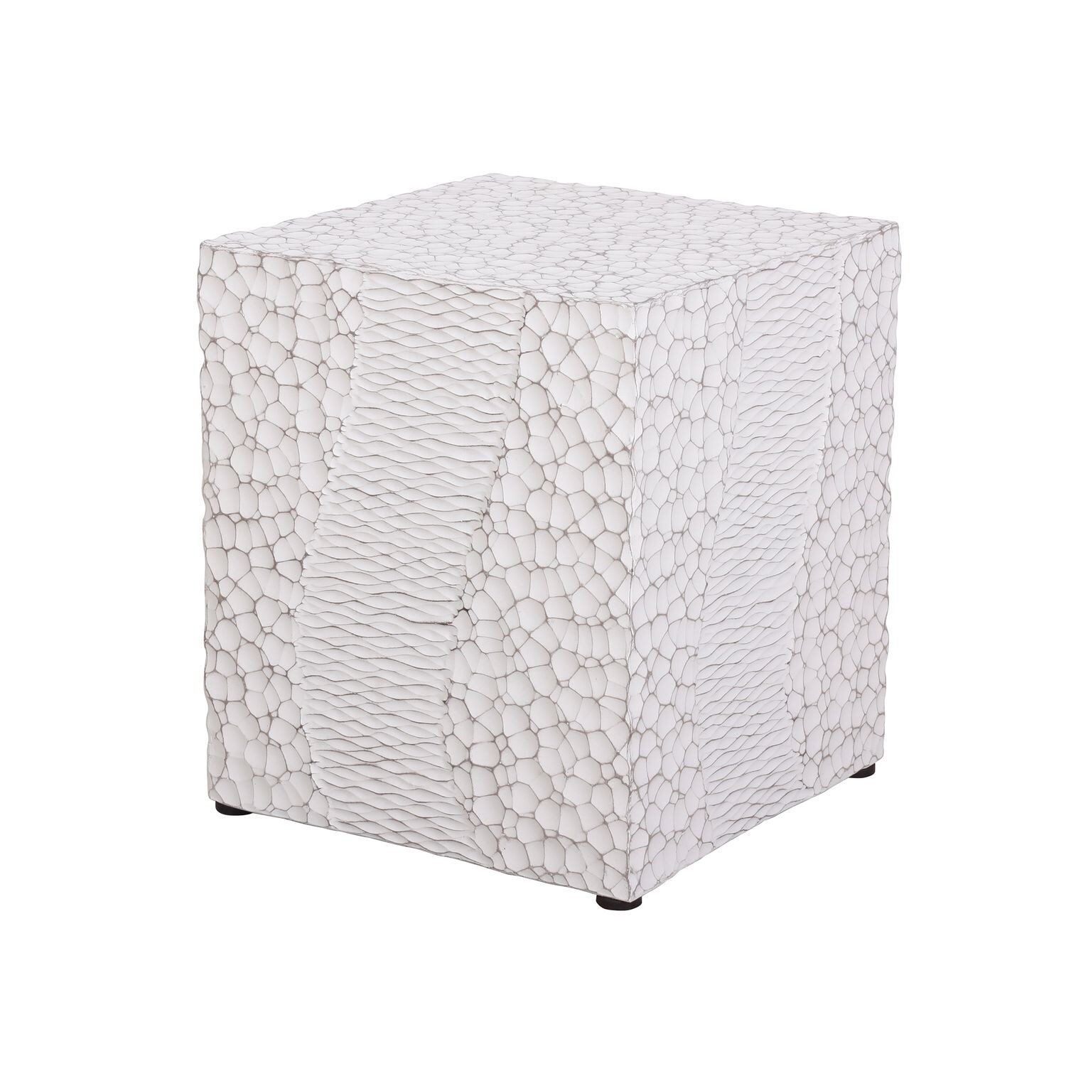 JASMODER W120956315 Round Outdoor Bistro Table 17.7-in W x 19.7-in L