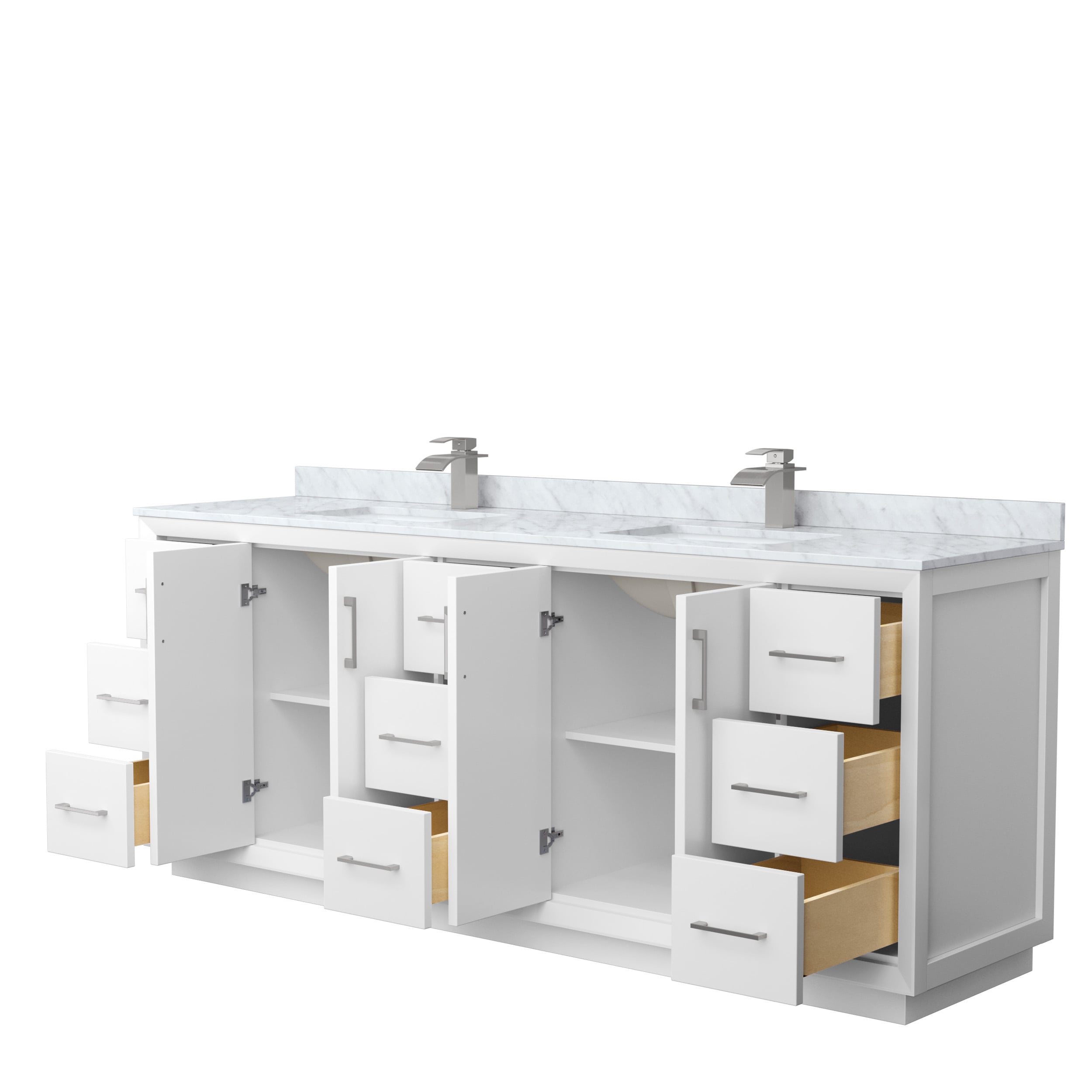 Wyndham Collection WCF414184DWHCMUNSMXX Bath-Vanity-Combo - View #2